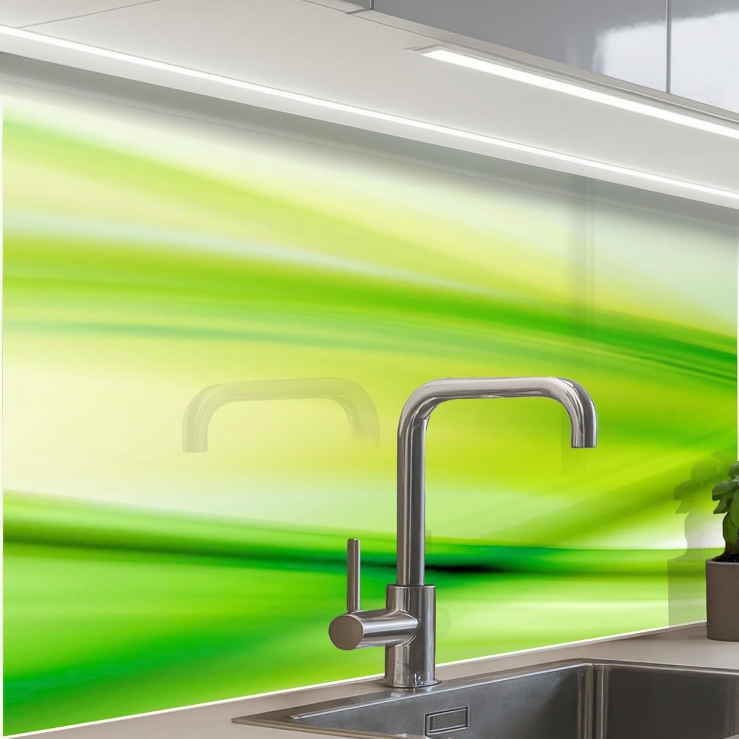 Splash Guard Kitchen Back Wall 60 x 80 cm Kitchen Washable Self-Adhesive Kitchen Wall Kitchen Front Kitchen Back Wall Protection Lavender - Purple - Flowers - Natural