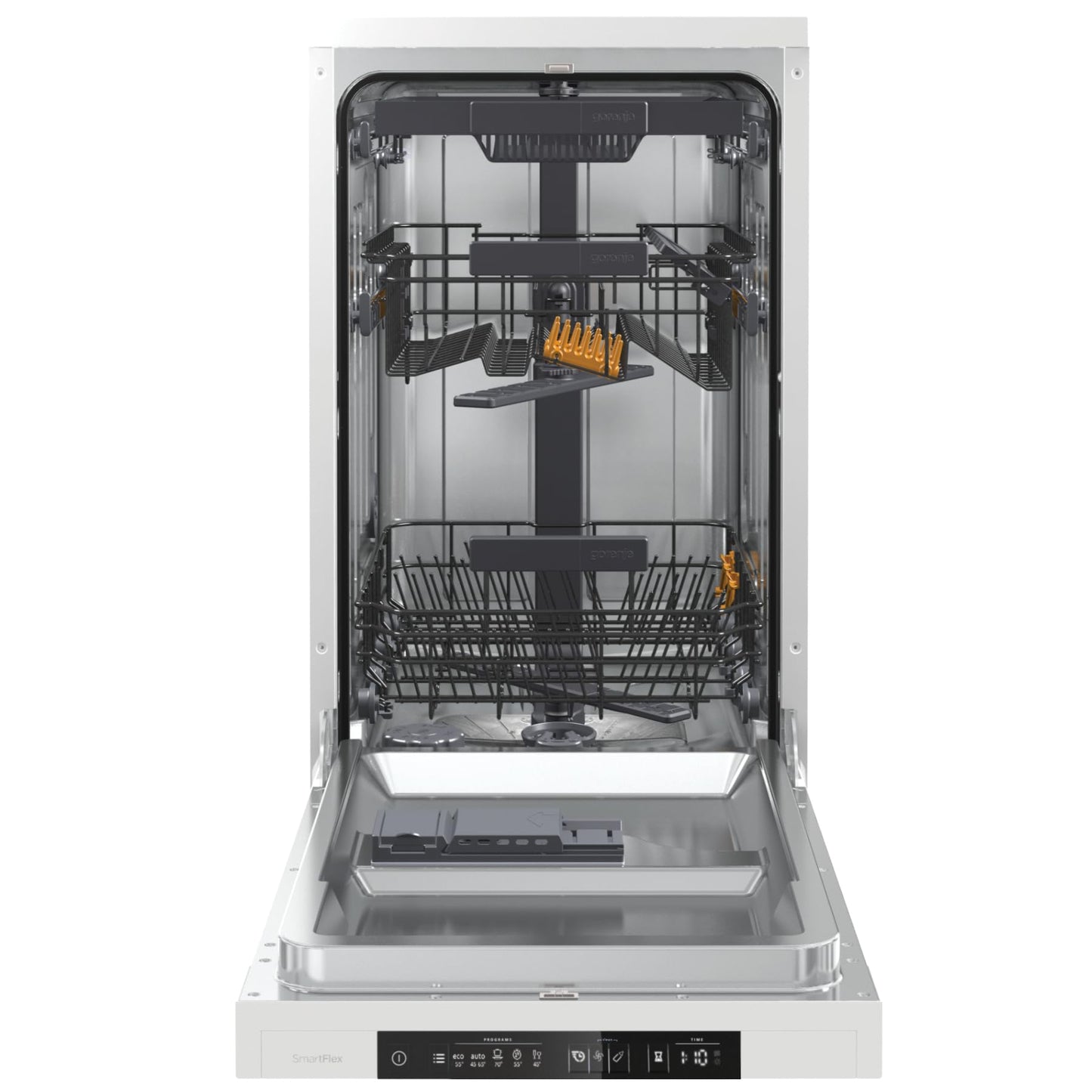 Gorenje GS643C90W Dishwasher/Freestanding/60 Width/16 Place Settings/6 Programmes/TotalDry/Total AquaStop/MultiClack/FlexUse/Intensive Programme/Crystal Glass/Energy Efficiency: C/Dimensions (H x W x