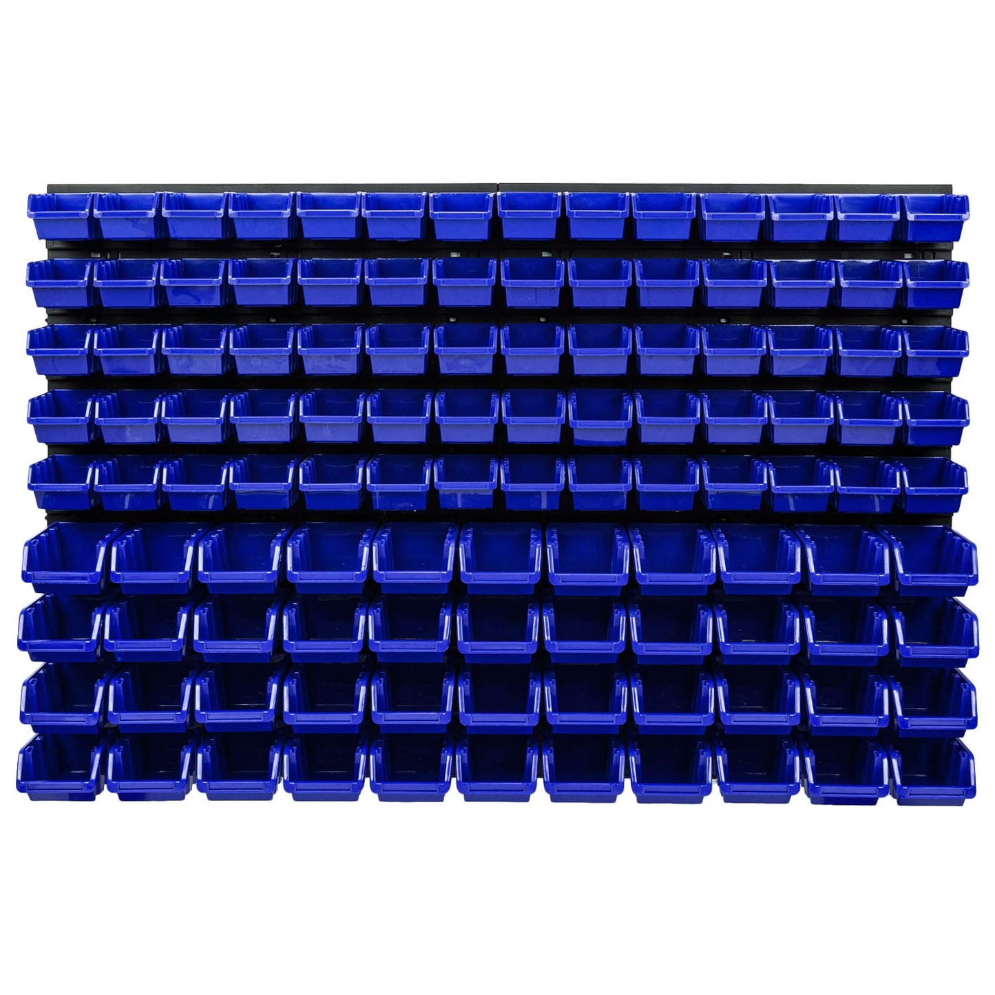 PAFEN Wall Shelf Stacking Boxes – 1152 x 780 mm – 114 Pieces Boxes Storage System Tool Hole Wall Chute Rack (Red)