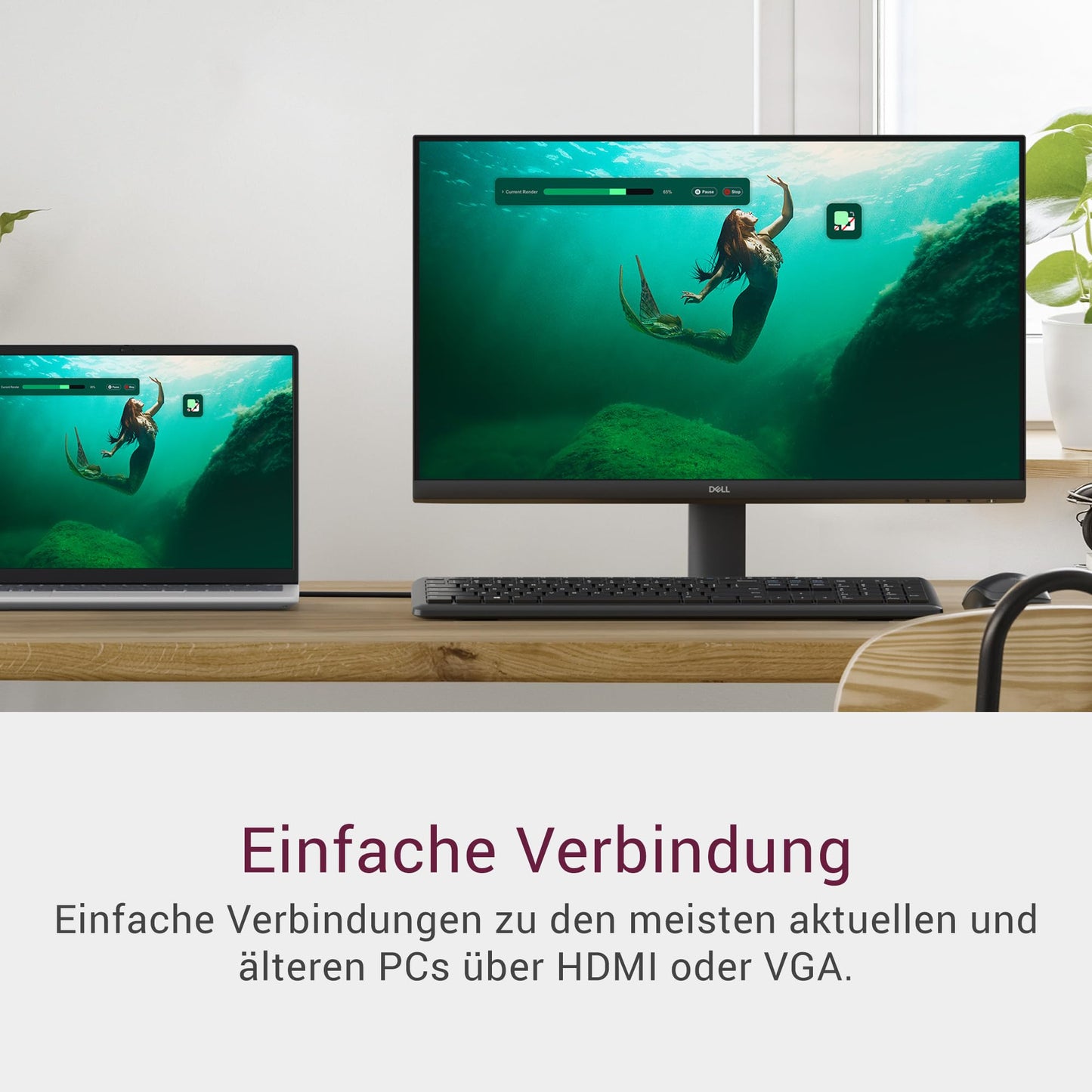 Dell 22 Monitor - SE2225HM, Full HD (1920 x 1080), 100Hz, VA, 5ms, VESA (100 x 100 mm), HDMI, VGA, Black