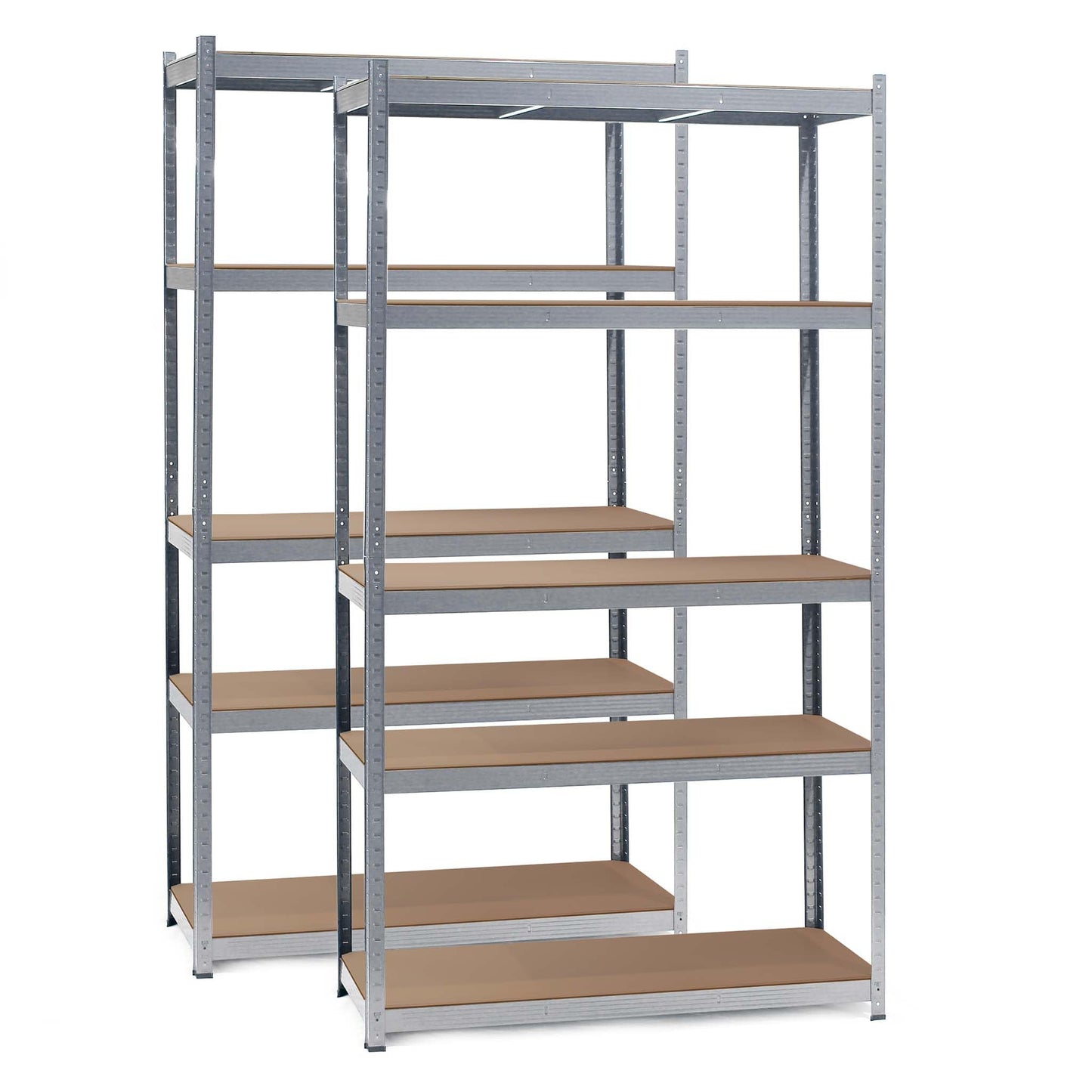 Wiltec Heavy Duty Shelving Unit 160 x 60 x 180 cm, 175 kg Shelf, Galvanised Steel, Load Shelving Unit with 4 Shelves, Workshop Shelving