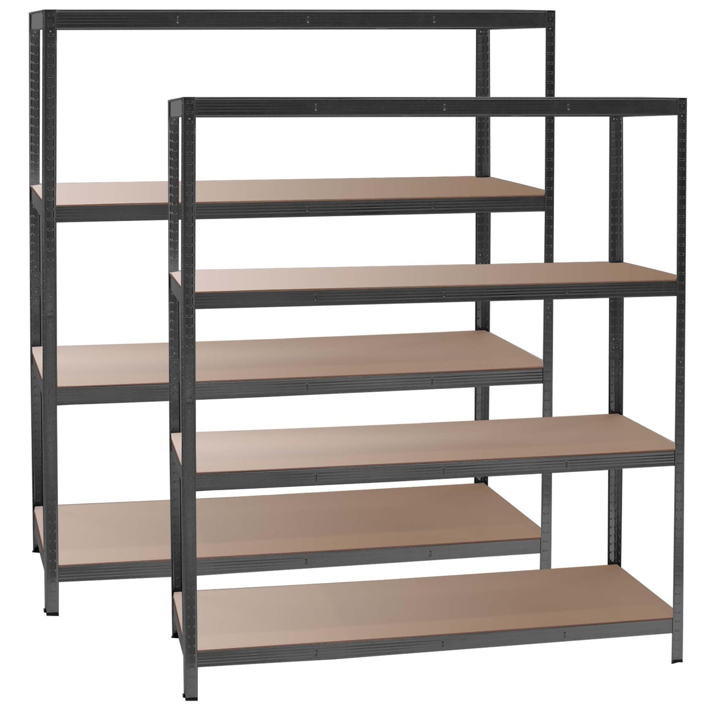 Wiltec Heavy Duty Shelving Unit 160 x 60 x 180 cm, 175 kg Shelf, Galvanised Steel, Load Shelving Unit with 4 Shelves, Workshop Shelving