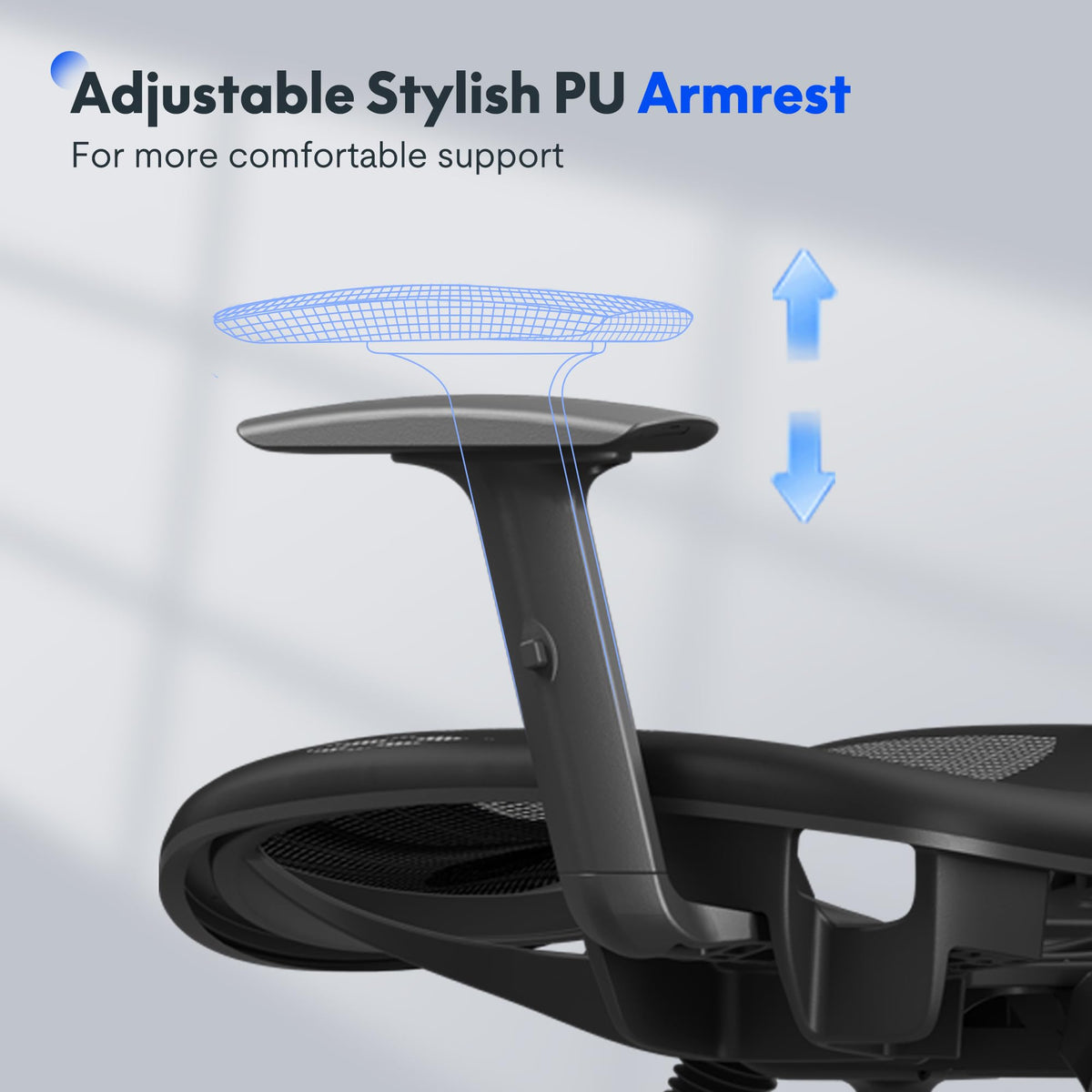 FLEXISPOT OC3C Office Chair Ergonomic Desk Chair Computer Chair Height-Adjustable Seat Headrest Armrest Lumbar Support Swivel Castors Work Chair