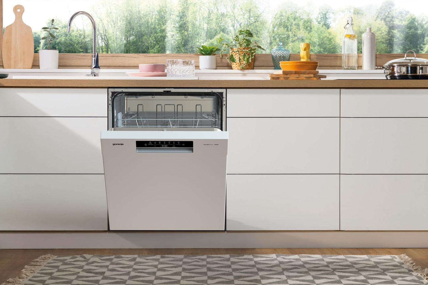 Gorenje GS643C90W Dishwasher/Freestanding/60 Width/16 Place Settings/6 Programmes/TotalDry/Total AquaStop/MultiClack/FlexUse/Intensive Programme/Crystal Glass/Energy Efficiency: C/Dimensions (H x W x