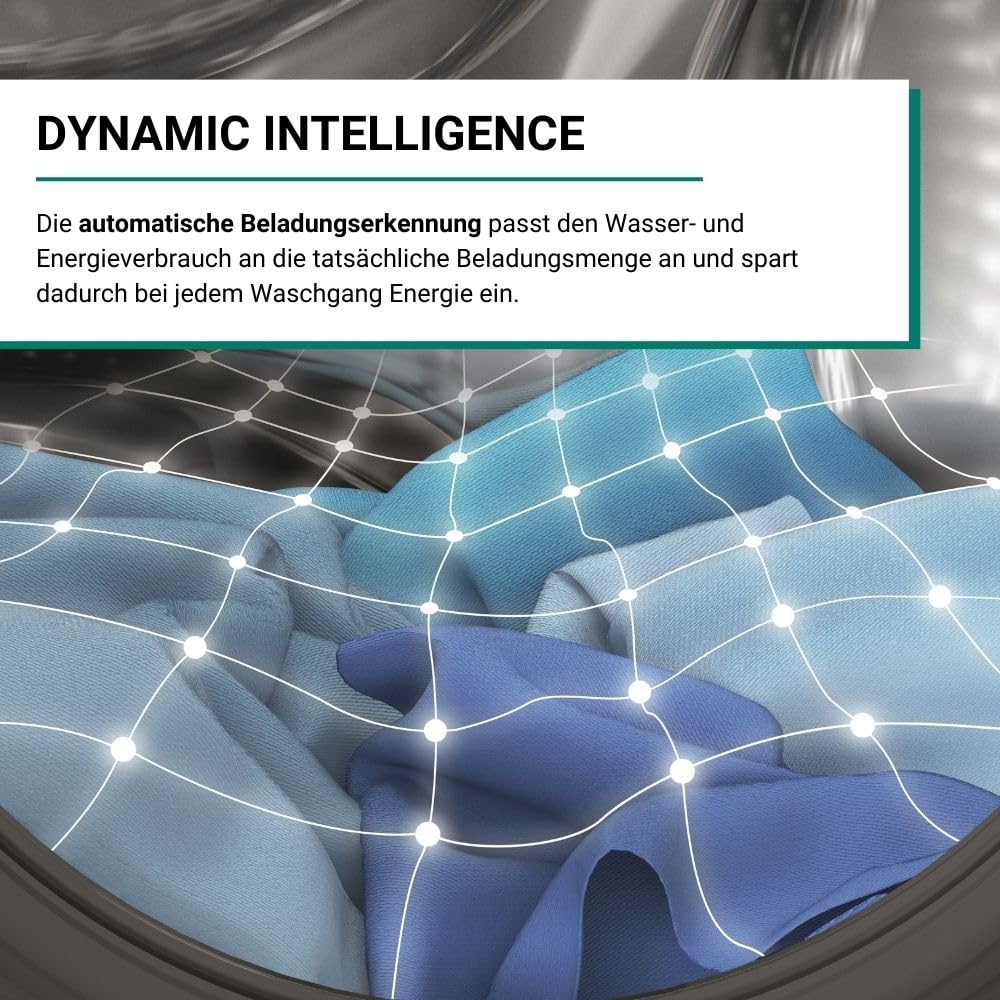 Bauknecht B6R 88 Silence DE Washing Machine, 8 kg, Front Loader, Supreme Silence, Energy Efficiency A-20%, 1400 rpm, ZEN Motor, Particularly Quiet Washing Machine, Steam 3.0-3, Powerful Steam