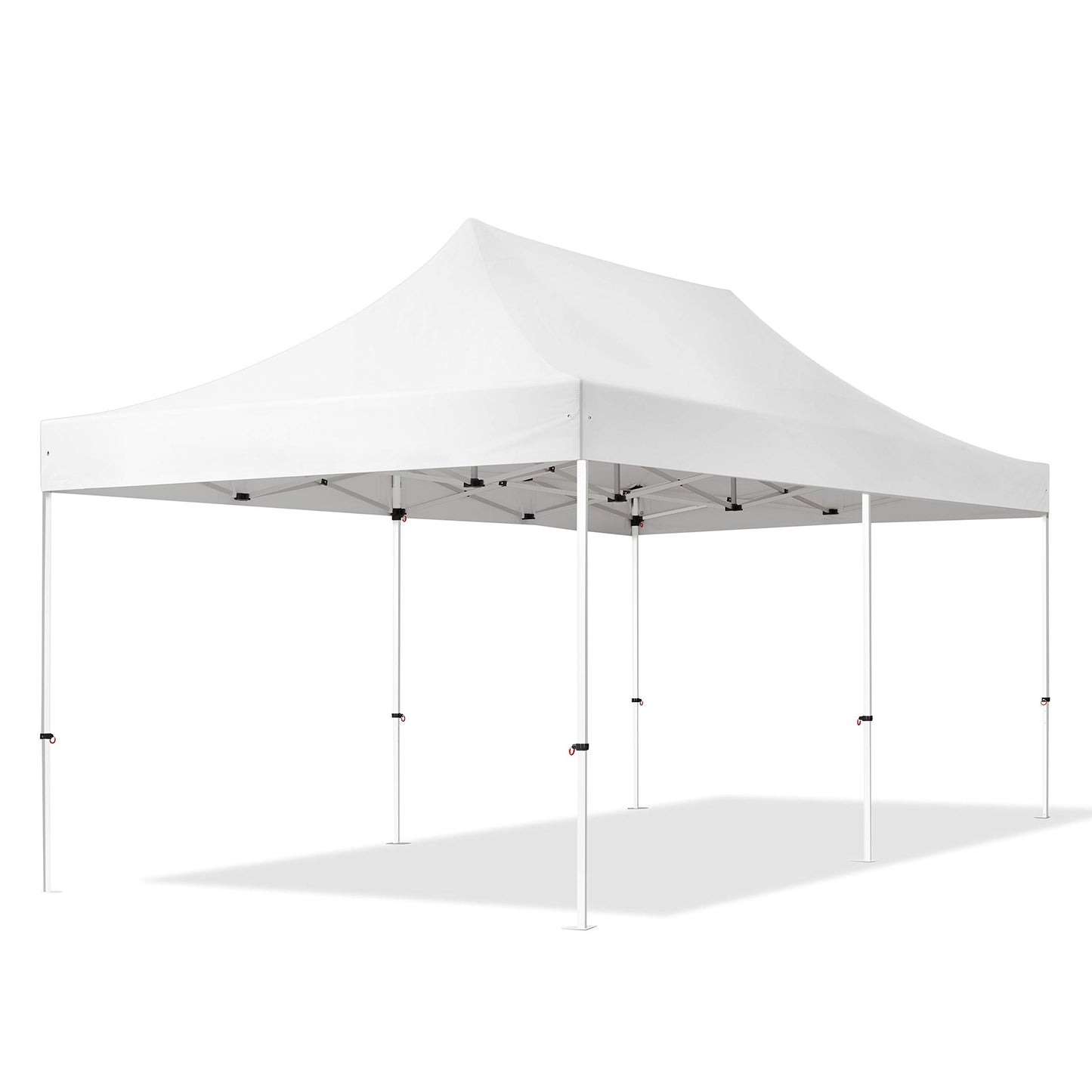TOOLPORT 3 x 6 m Folding Gazebo Party Tent Gazebo Steel 30 mm 4 Side Panels Panoramic Window Cream