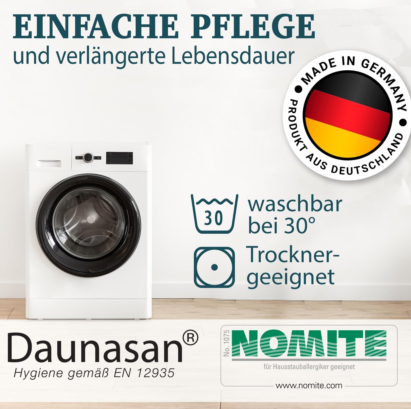 Duvet 135 x 200 cm - Feather Duvet Winter Duvet with Down & Feathers - Extra Warm & Fluffy - Winter Duvet Washable & Breathable - Down Duvet Oeko-Tex Certified