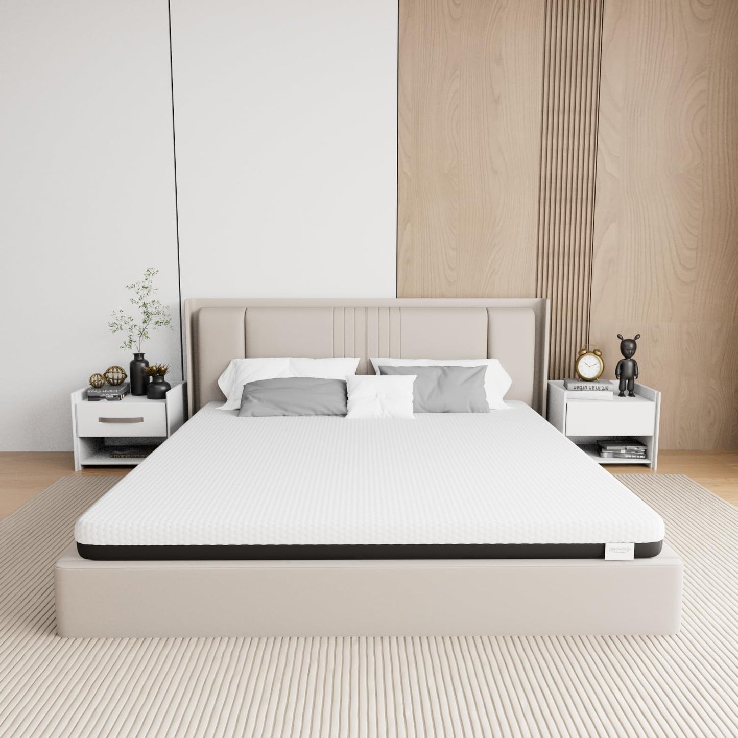 Memory Matratzen Mattress 180 x 200 cm, Double Bed Mattress 20 cm High, Cold Foam Mattress, Gel Memory Foam Mattress, Hardness Levels H2 and H3, 7 Zones for Comfort and Durability (180 x 200 x 20 cm)