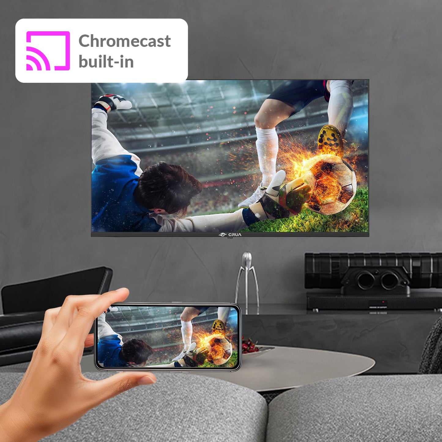 VIDAA Smart TV, 127 cm (50 Inch) TV, 1920 x 1080P Full HD TV, LED TV with HDMI/USB/AV IN/Triple Tuner DVB-T2/T/C/S2/Compact and Smart for Your Home, Black [Energy Class E]