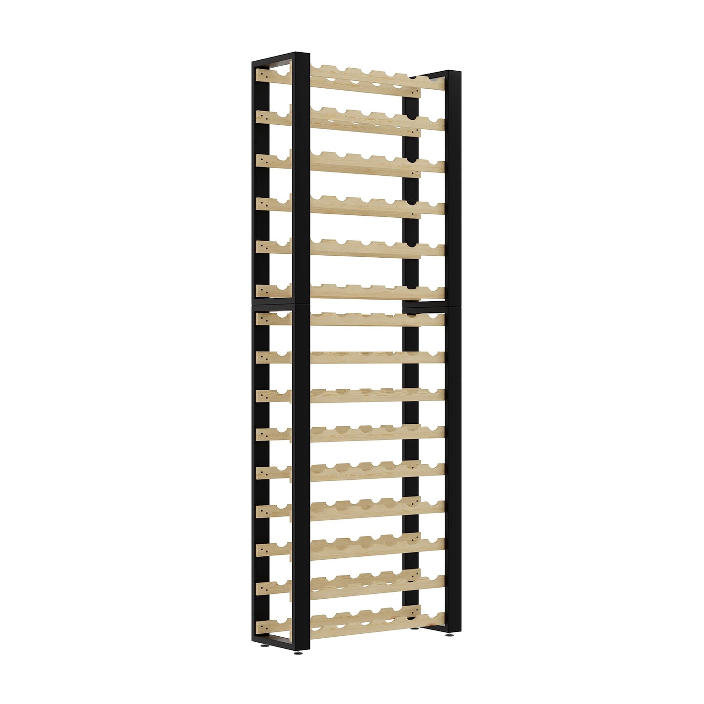 Lenmar RW Series Wooden Wine Rack for Bottles, Loft, Bottles, Wine, Bottle Rack, Cellar Rack, Shelves, Bottle Holder, Wine Stand, etc. (Loft 135, 204 x 104 x 27, 135 Bottles)