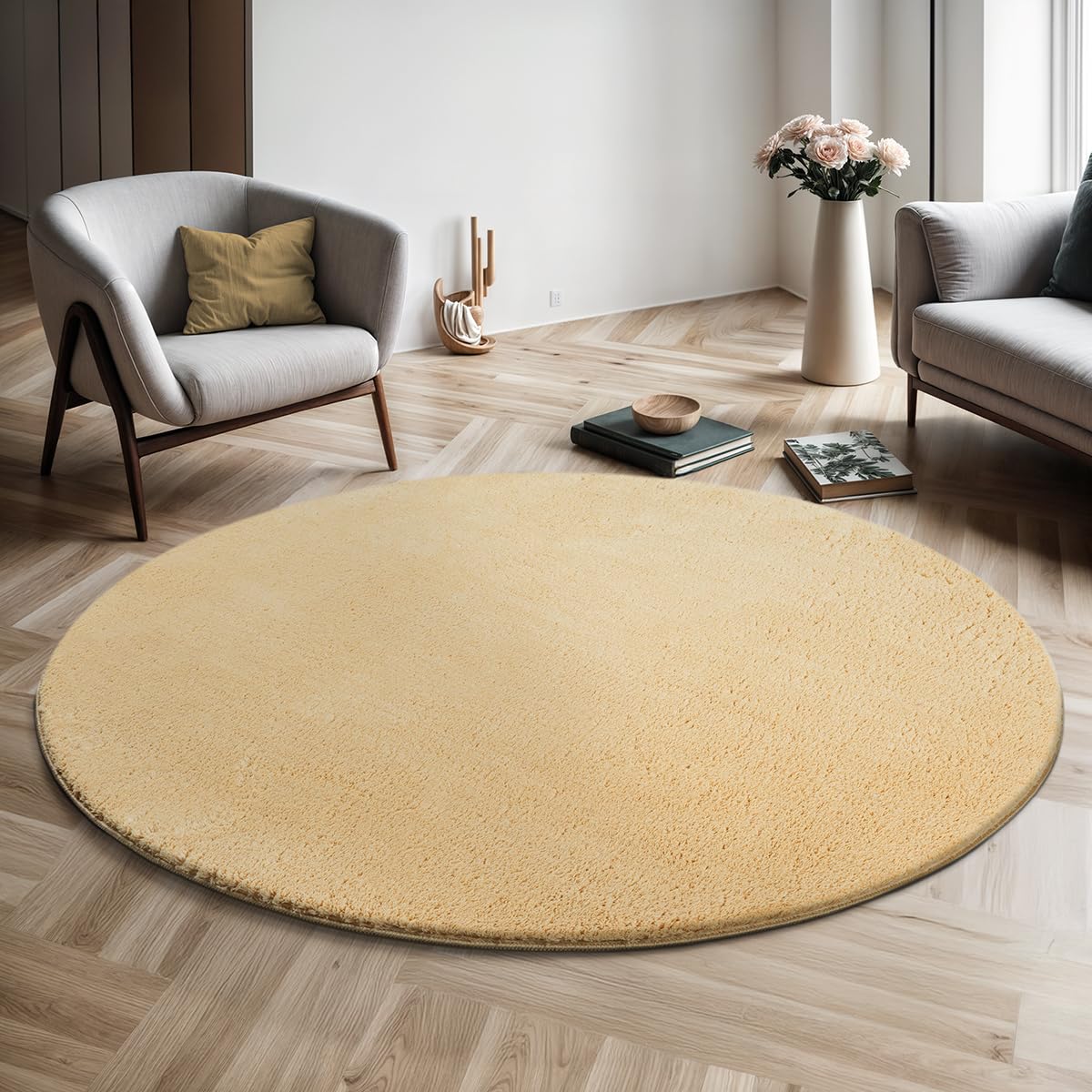 the carpet Relax Rug, Modern, Fluffy, Short Pile, Non-Slip Underside, Washable up to 30°C, Super-Soft, Fur Look, Anthracite, 160 x 220 cm