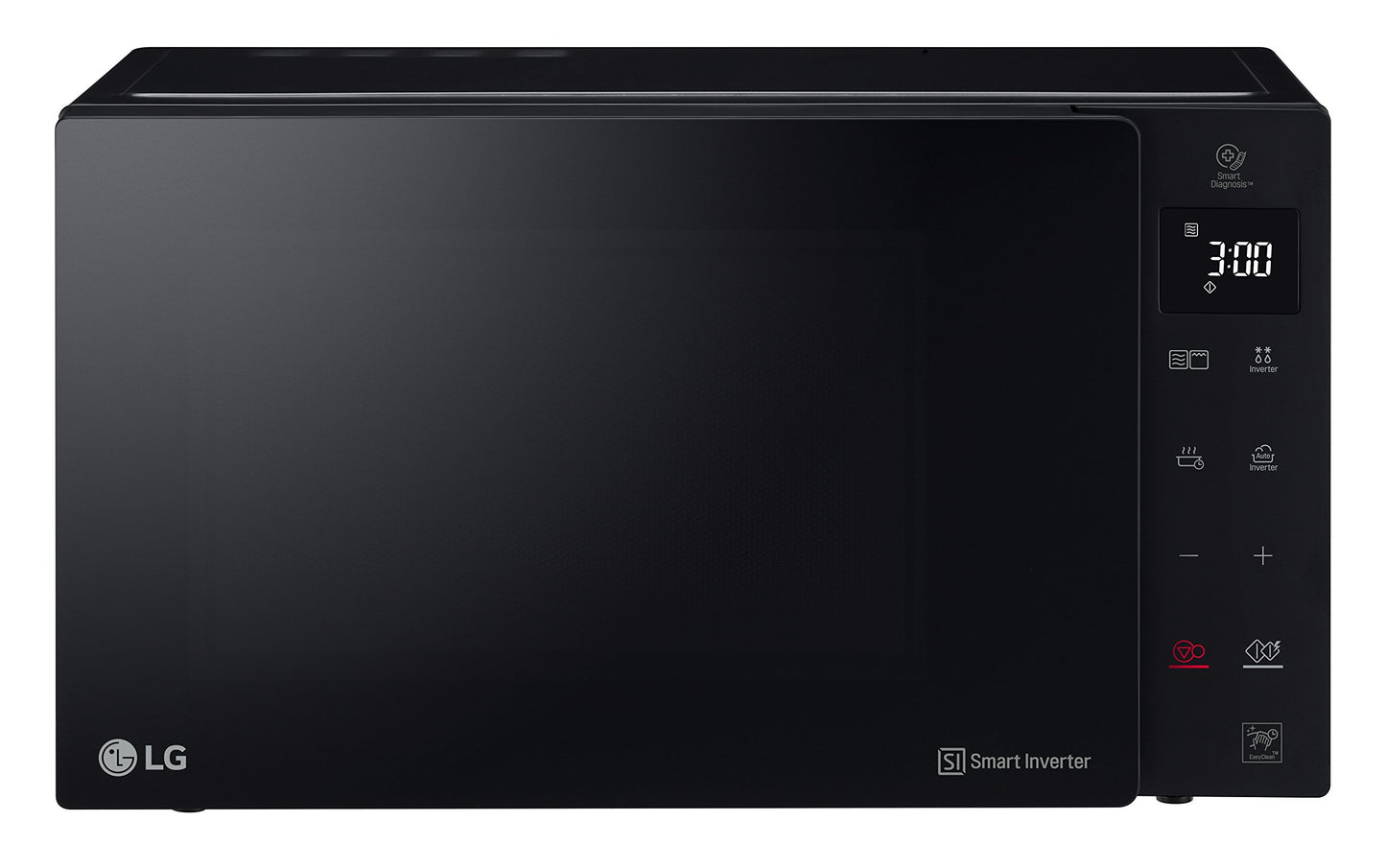 LG MH6535GDS Microwave with Grill and Smart Inverter, 25 L, 1000W Microwave, 900W Grill, Automatic Programs, Easy Clean, Black