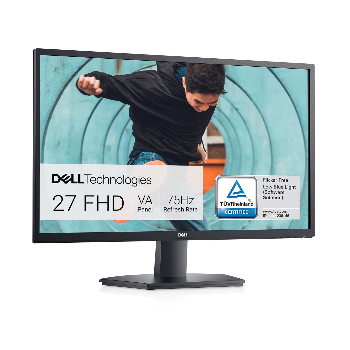 Dell 22 Monitor - SE2225HM, Full HD (1920 x 1080), 100Hz, VA, 5ms, VESA (100 x 100 mm), HDMI, VGA, Black