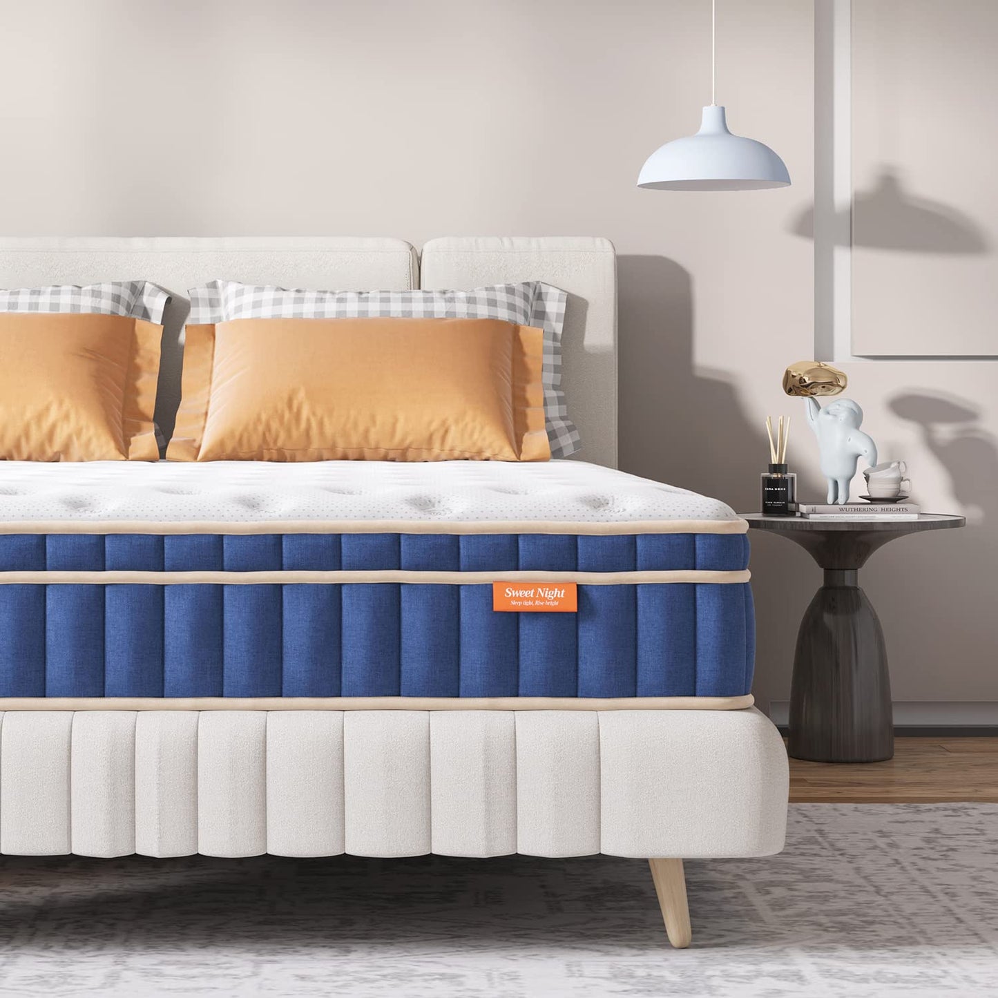 Sweetnight Mattress 160 x 190 cm, Pocket Spring Core Mattress with 7-Zones, Breathable, Orthopaedic, Height 20 cm, Hardness H4