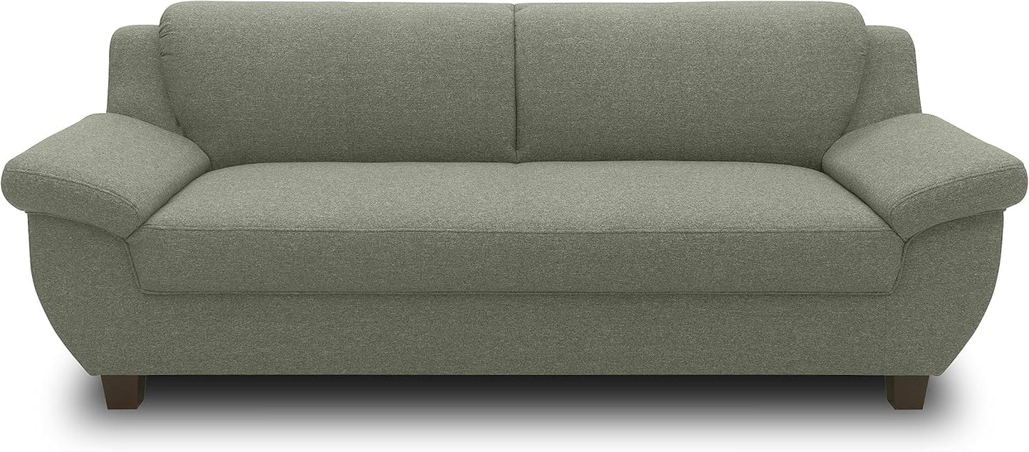 DOMO. collection Panama 3-Seater Sofa 3-Seater Couch Set 3-2-1 Anthracite 207 cm