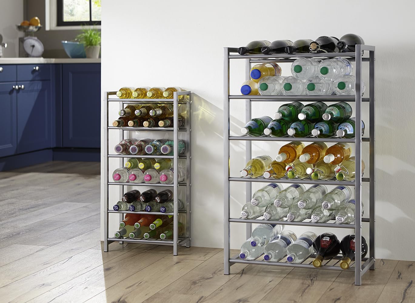 HAKU Furniture Bottle Rack, 72 x 34 x 22 cm, Aluminium