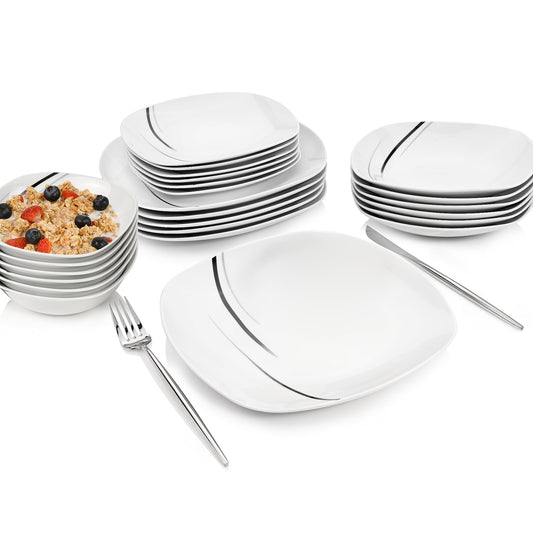 Sänger Bilgola Black Lines Complete Dinner Set