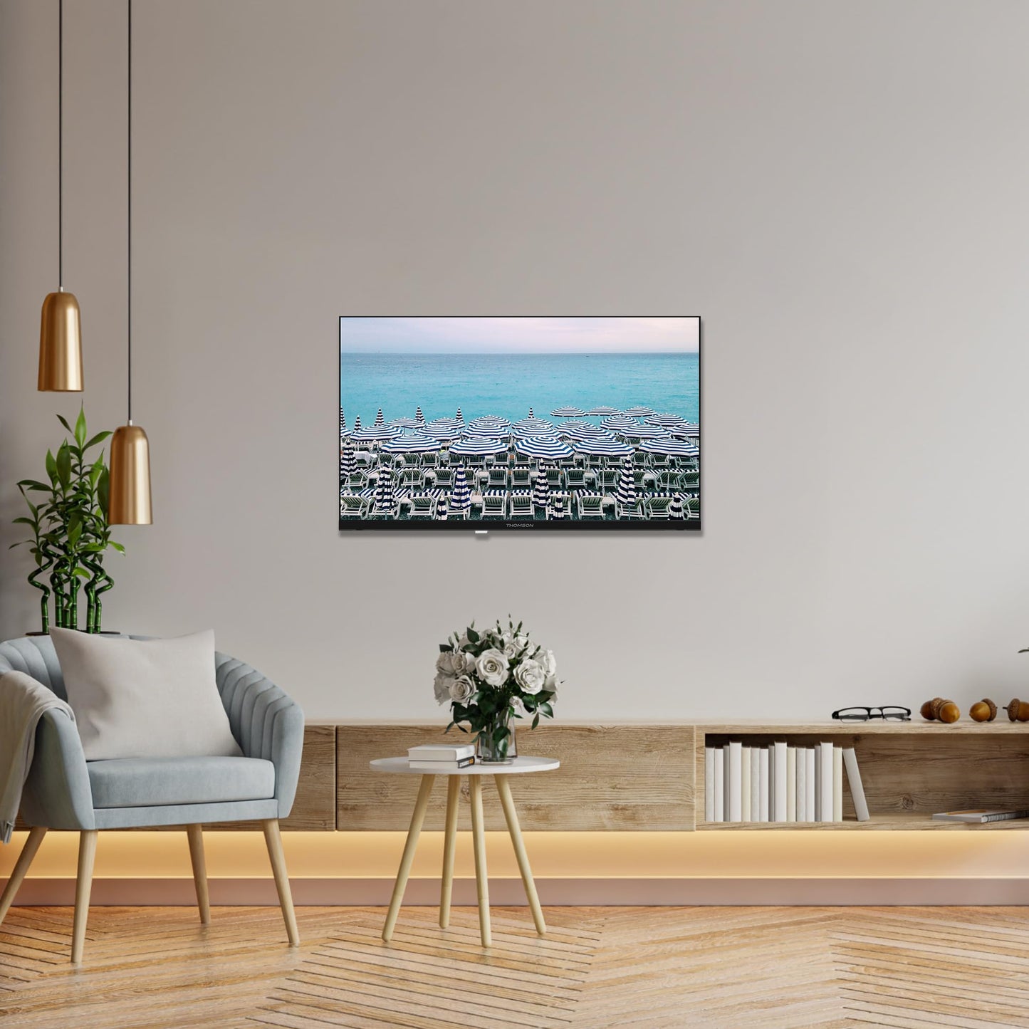 Thomson 24 Inch (60 cm) LED HD Easy TV - No Smart - Hotel Mode, USB, HDMI, Triple Tuner (Cable, Satellite, Antenna), AV IN, CI+, A+ Panel - 24HD2S13