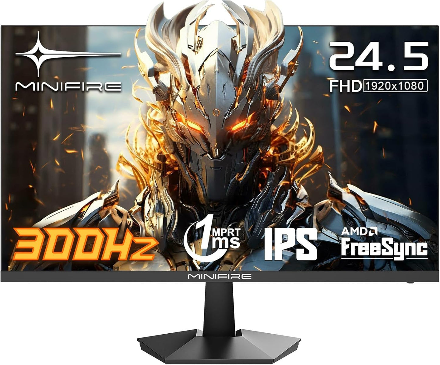 Minifire MFG32C3Q Gaming Curved Monitor 32 Inch 180Hz, 2K WQHD (2560 x 1440), 1500R, 1ms (MPRT), AMD FreeSync, sRGB 125%, VESA, 2xHDMI 2.0 / 2xDP (180Hz), Eye Care