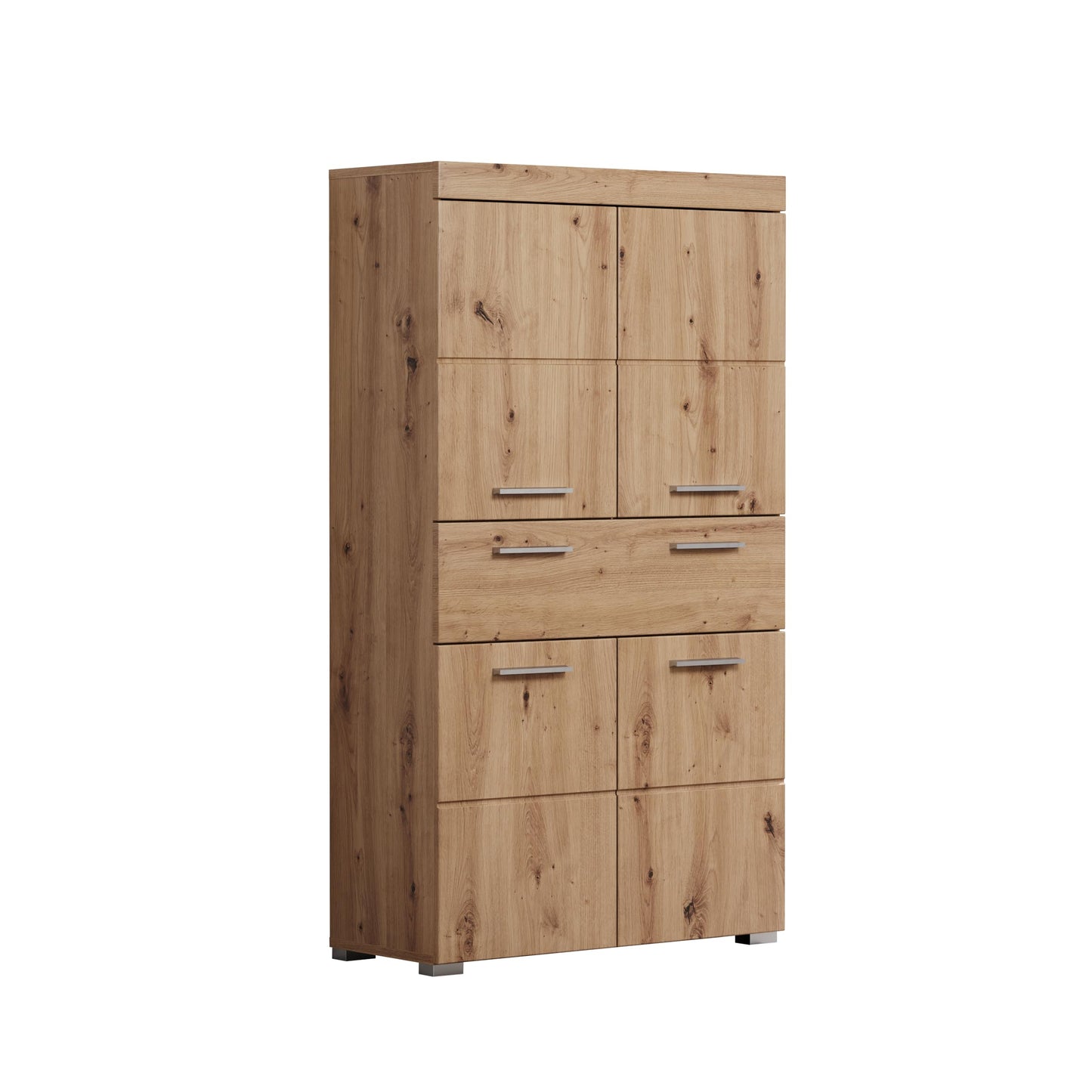 trendteam smart living Amanda Bathroom Cabinet, 73 x 132 x 31 cm, Kopus with Drawers and Lots of Storage Space