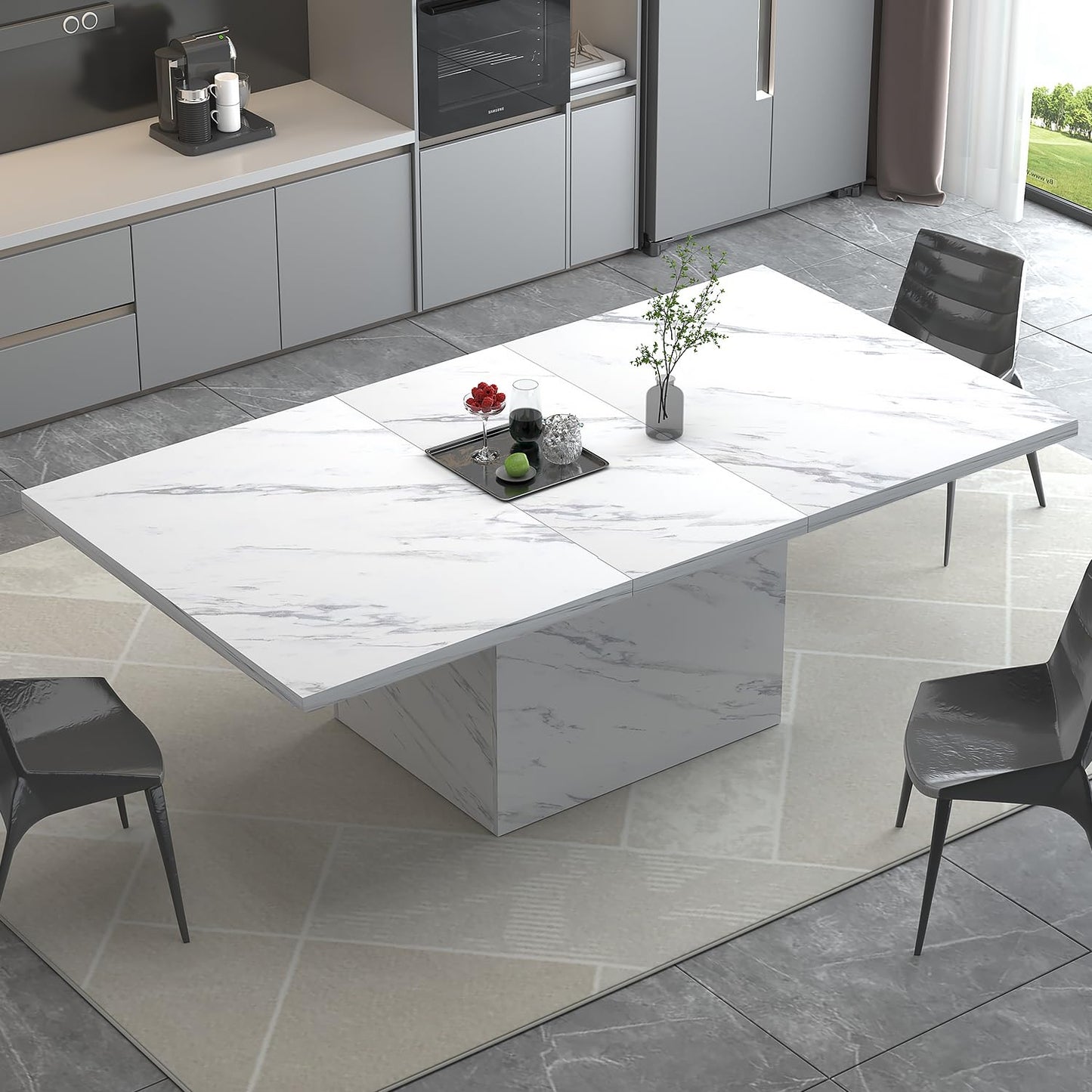 HSH Modern Black Dining Table1