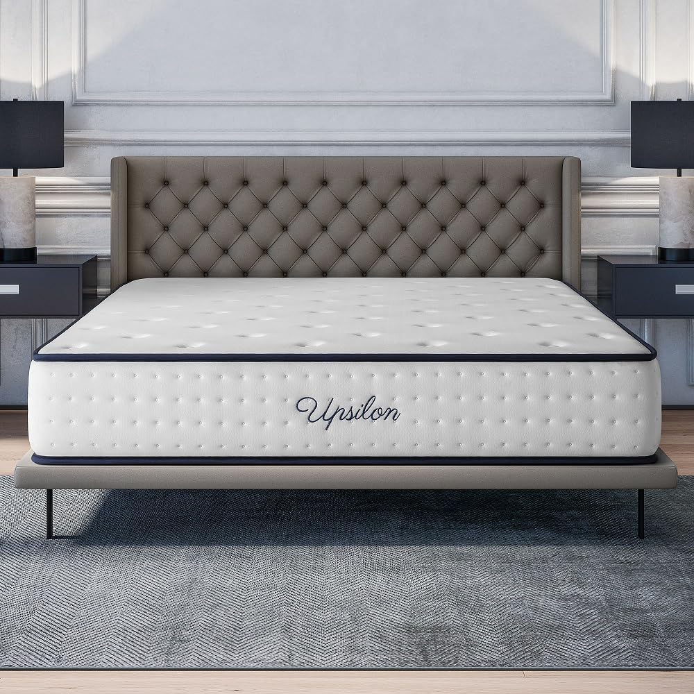 COSMOS - Mattress 180 x 200 cm Upsilon Cold Foam Mattress Hardness H2 - Oeko-Tex Certified - Latex Blue 7-Zone Mattress Height 21 cm - Made in EU