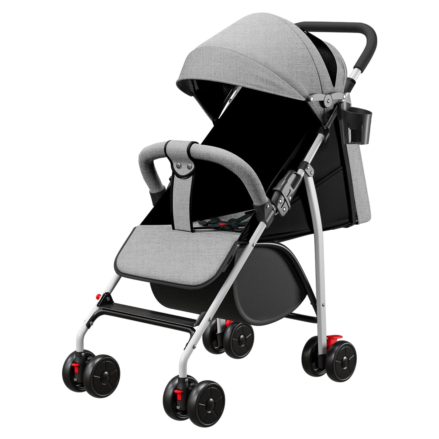 Kindersportwagen,Zusammenklappbarer Kinderwagen,leicht modern klein Buggy mit Liegeposition,Liegefunktion,Ultraleicht (nur 4.5 kg),ideal für Reisen,bis 60 kg (Blau, 45 x 67 x 100cm)