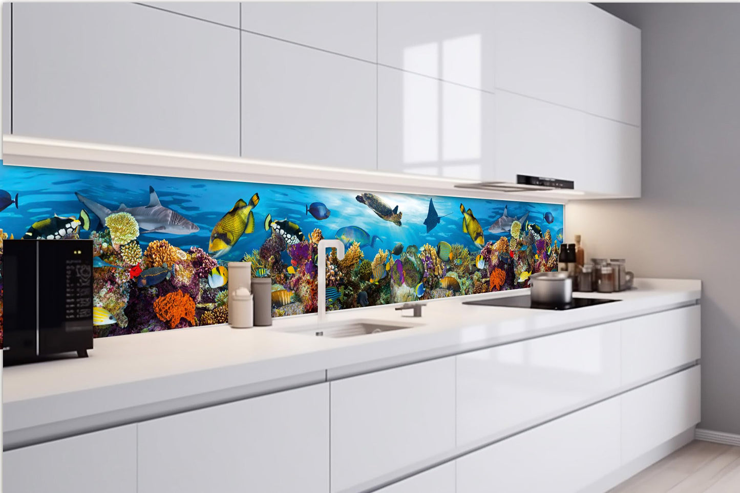 Küchenrückwand Folie selbstklebend HOLZLATTEN | Klebefolie - Dekofolie - Spritzschutz für Küche | Made in EU - 260 cm x 60 cm