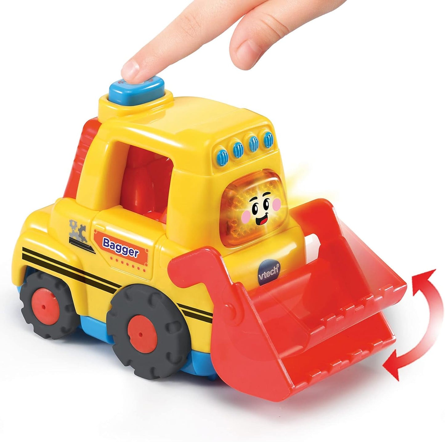 Vtech TUT TUT Baby Speedster - Excavator - Toy Car with Music, Light Up Button, Exciting Phrases and Sounds - For Children Aged 1-5 Years