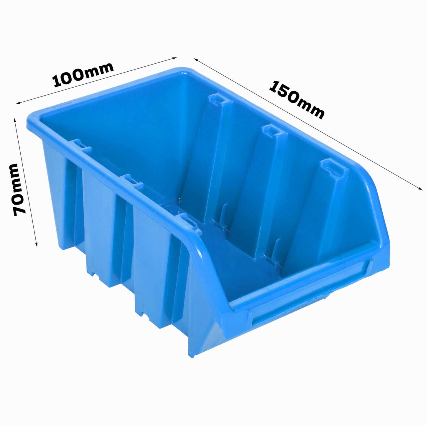 Storage System Wall Shelf 770 x 780 mm | Pack of 82 | Stacking Boxes Storage Boxes | Extra Strong Wall Plates | Shelf Expandable | Workshop Shelf Storage Shelf Workshop Wall Shelf Boltless Shelf