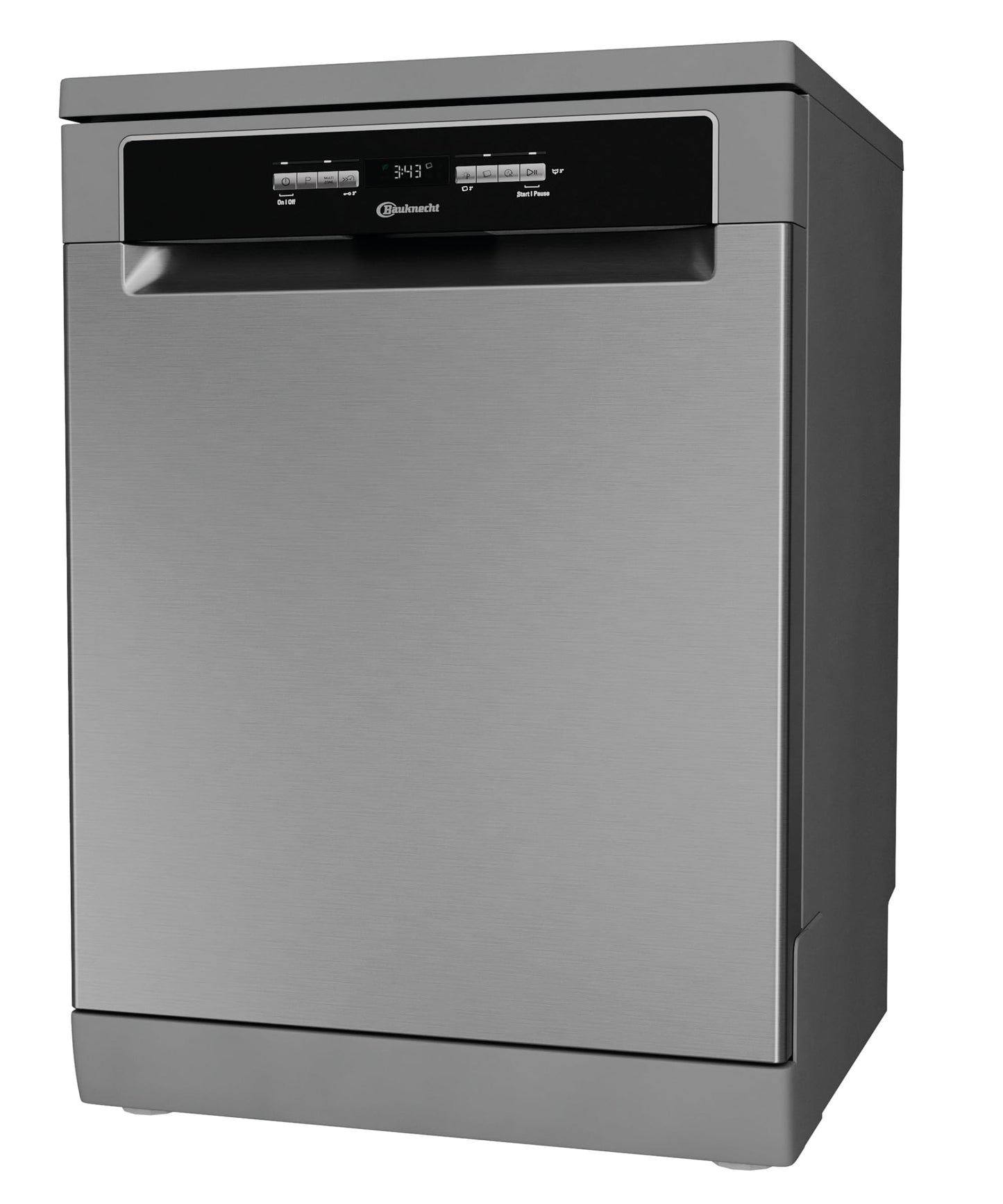 Bauknecht BK4UB14BN7A0X Undermount Dishwasher, 60 cm, ActiveDry Automatic Door Opening System, Delay Start, MultiZone, Separate Top or Bottom Basket Sink, Cutlery Drawer, Flexible Loading