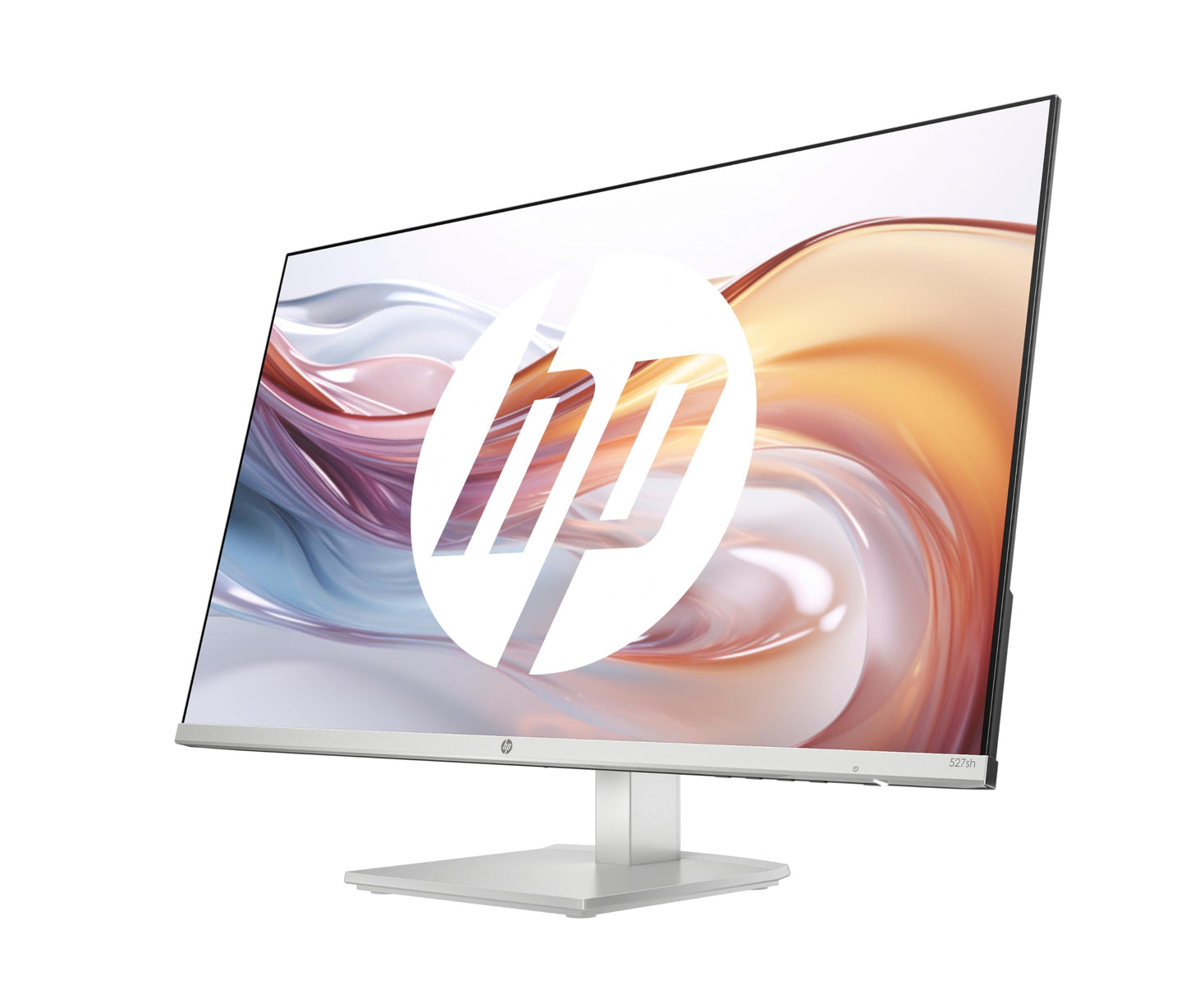 HP Series 5 527sa FHD IPS Monitor with Speakers | 68.6 cm (27 Inch) | 100Hz | 1500:1 Contrast | 99% sRGB | Dual HDMI 1.4 | VGA | Audio Out/Input | Anti-Glare | Tiltable | Sustainable | White