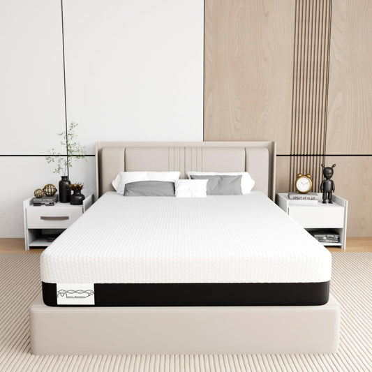 Memory Matratzen Mattress 180 x 200 cm, Double Bed Mattress 20 cm High, Cold Foam Mattress, Gel Memory Foam Mattress, Hardness Levels H2 and H3, 7 Zones for Comfort and Durability (180 x 200 x 20 cm)