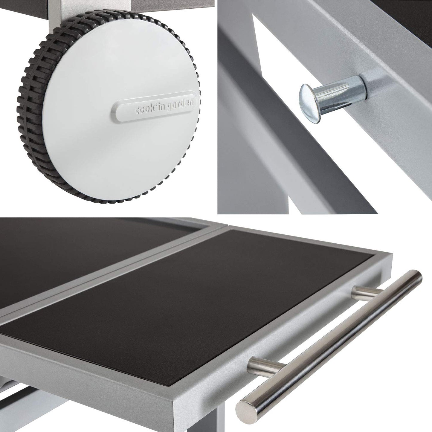 Cook'in garden WT018T Nova Serving Trolley - Size: XL