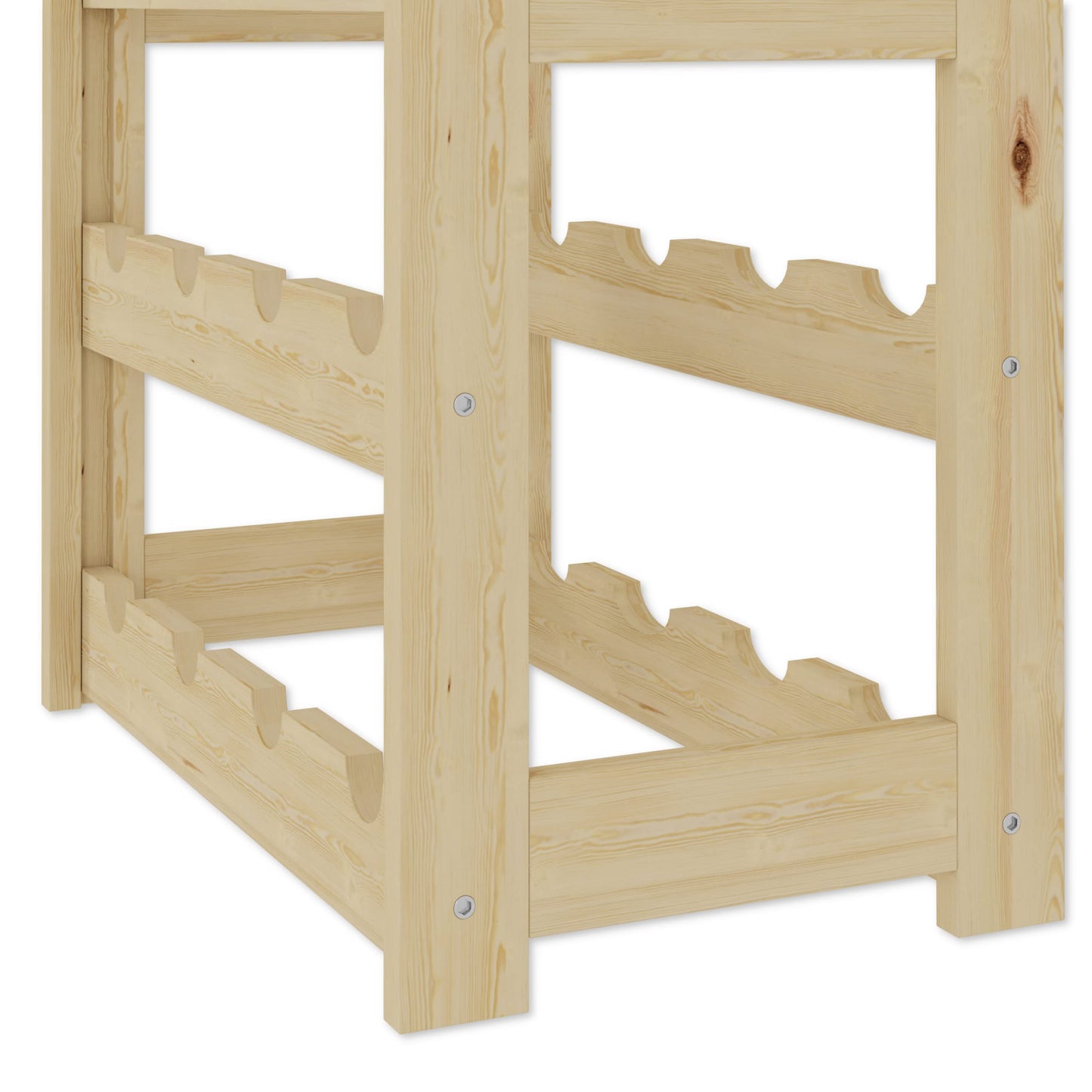 Lenmar, Wooden Wine Rack for Bottles, Natural, RW-1, Wine, Bottle Rack, Cellar Rack, Shelves, Bottle Holder (Natural, RW-1-42, 102 x 63 x 25, Brown, Holds 42 Bottles)
