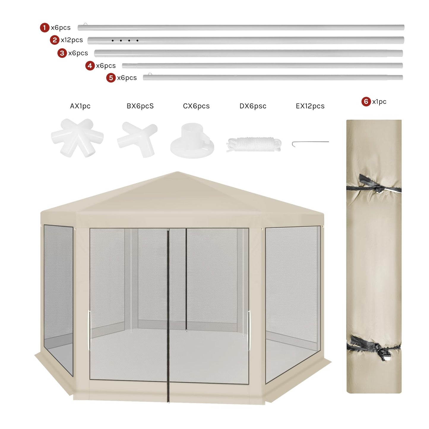 WOLTU Gazebo 3.8 x 3.3 m Square Garden Gazebo with Side Walls Mosquito Net Garden Arbour Metal Party Tent Easy Assembly without Tools for Garden Patio Yard Blue