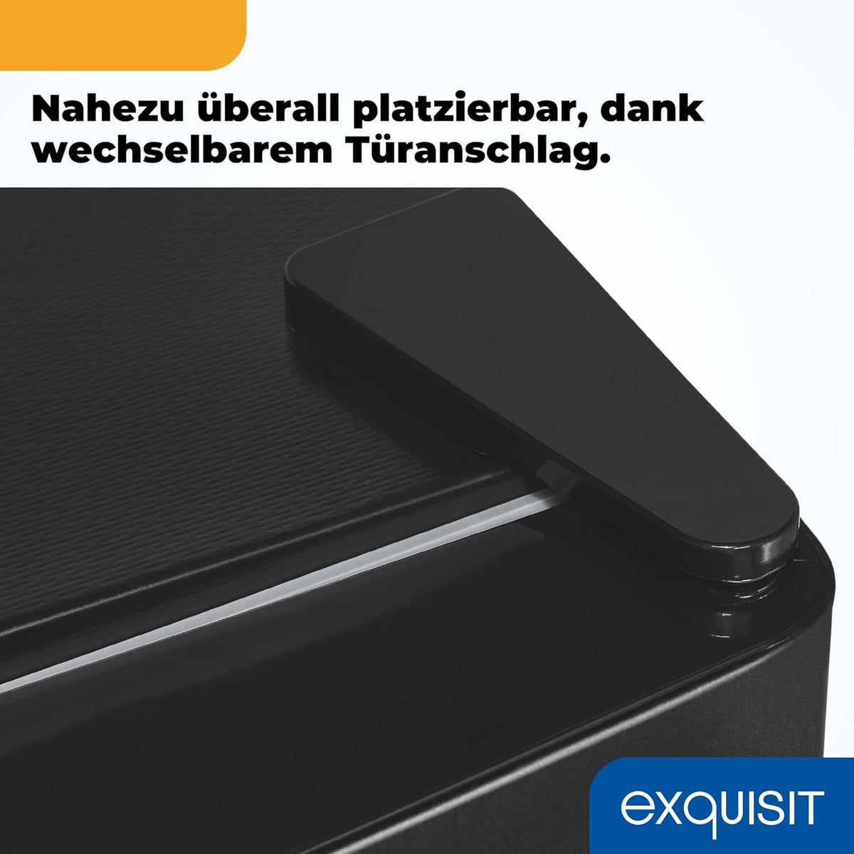Exquisit KGC5270-45-040D Fridge-Freezer, 206 Litres, 4-Star Freezer, 4 Glass Shelves, Interchangeable Door Hinge, LED Lighting, Inoxlook