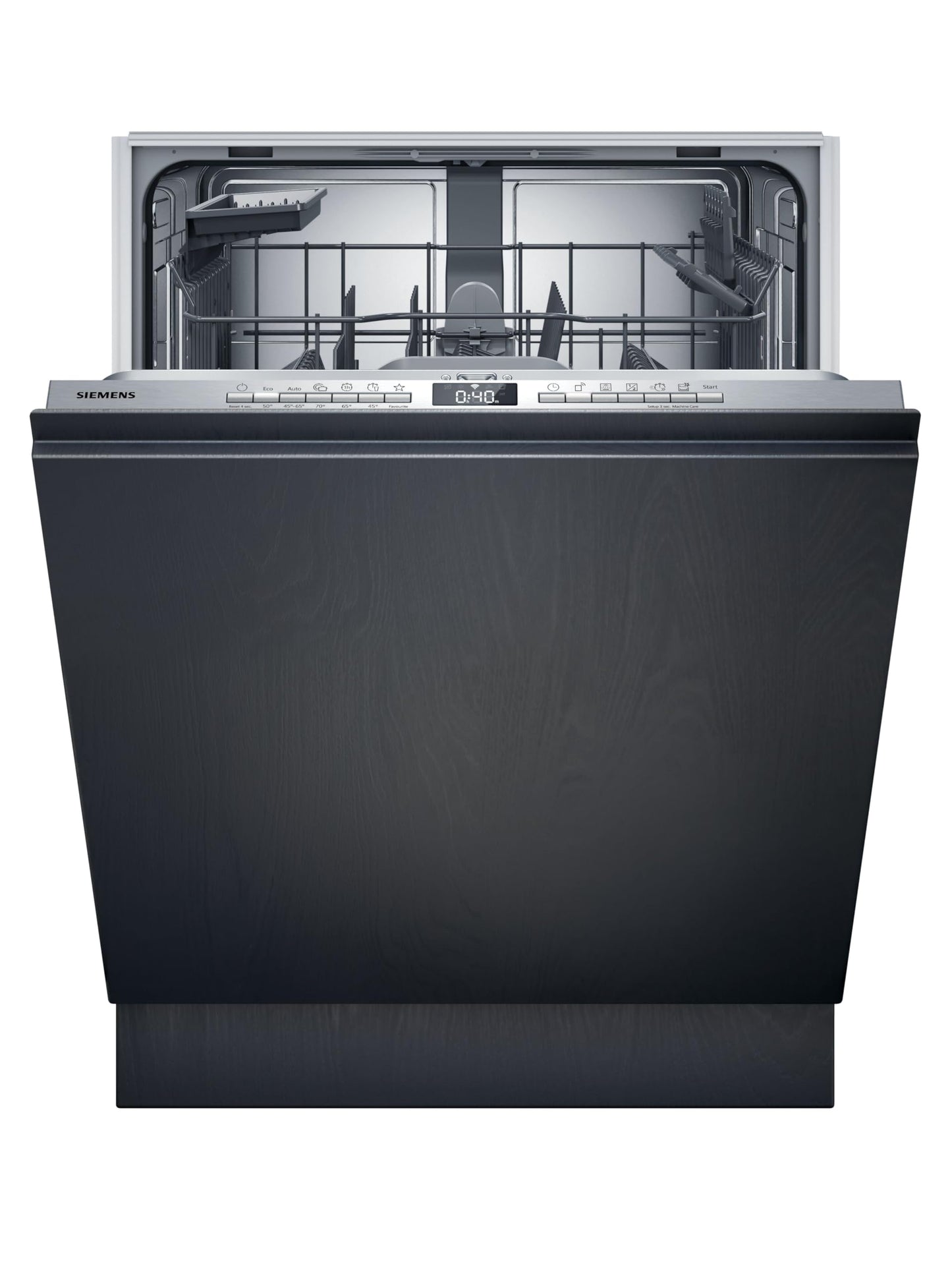 Siemens SN63EX06VE, iQ300 Smart Dishwasher, Fully Integrated Dishwasher, 60 cm, Cutlery Drawer, Extra Quiet, VarioSpeed, Automatic Door Opening, Triple rackMatic, infoLight, intesiveZone