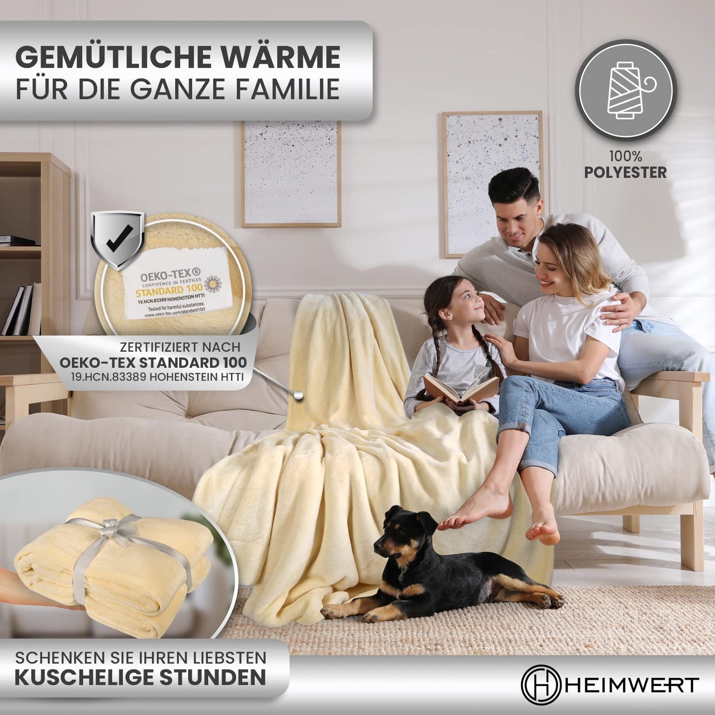 Cuddly Sherpa Wool Blanket - Super Soft Warm Thick Cuddly Blanket Fluffy - Extra Fluffy Fleece Blanket and Bedspread for Couch Bed Sofa (Grey, 150 x 200 cm)