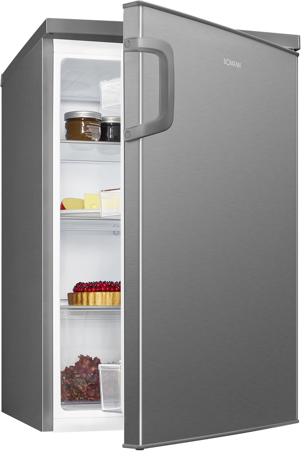 Bomann VS 2195 Freestanding 134L A+++ Stainless steel fridge VS 2195, 134 L, N-T, 40 dB, A+++, Stainless steel