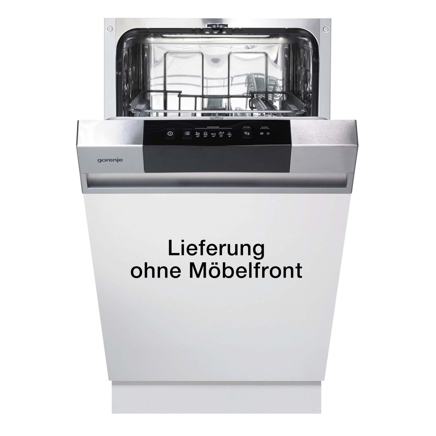 Gorenje GV 520 E10 Fully Integrated Dishwasher, 45 cm, 11 Place Settings, 3 Baskets, 5 Programmes, Height-Adjustable Top Basket, Complete Overflow Protection