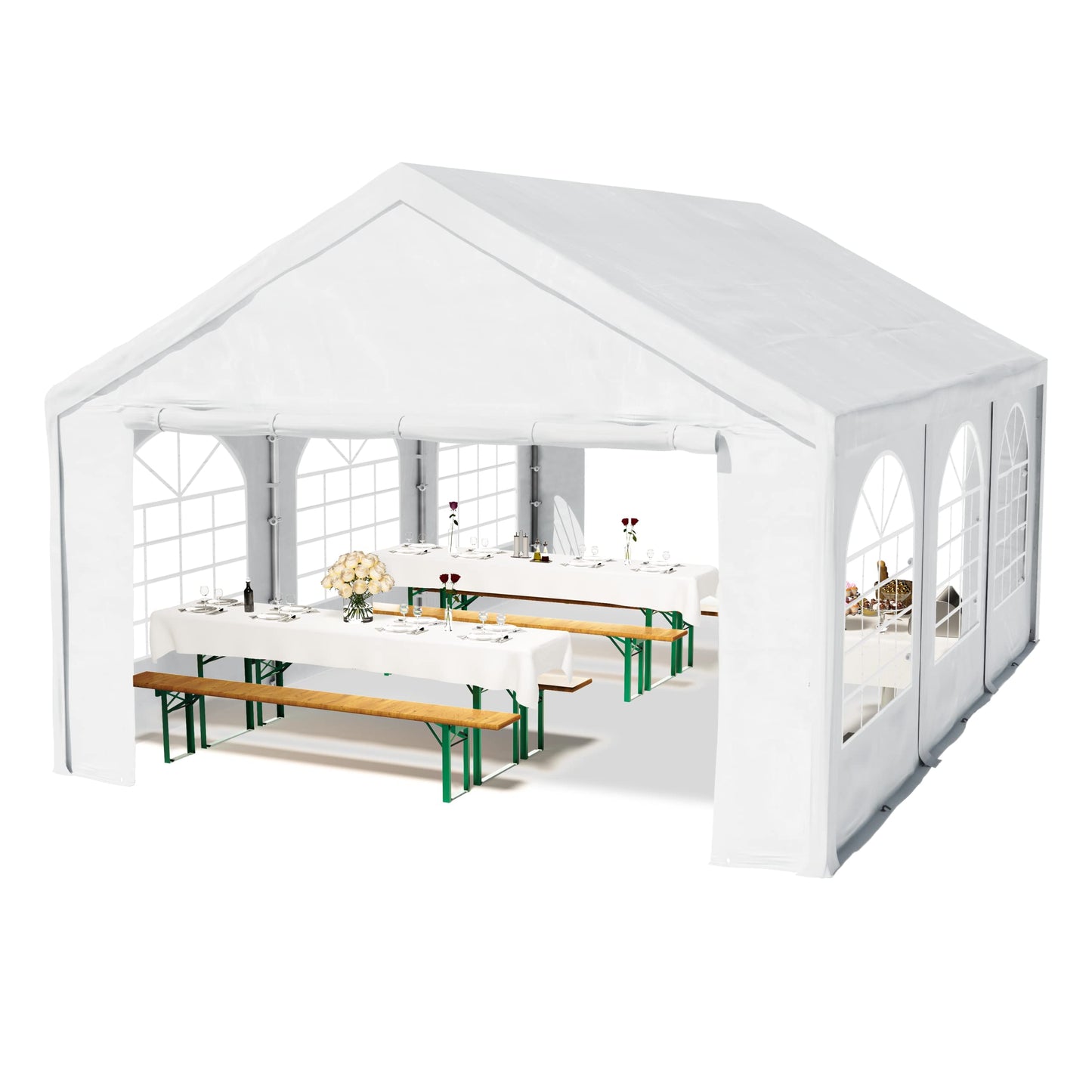 TOOLPORT PE Premium Variant Tent, 3x6 m