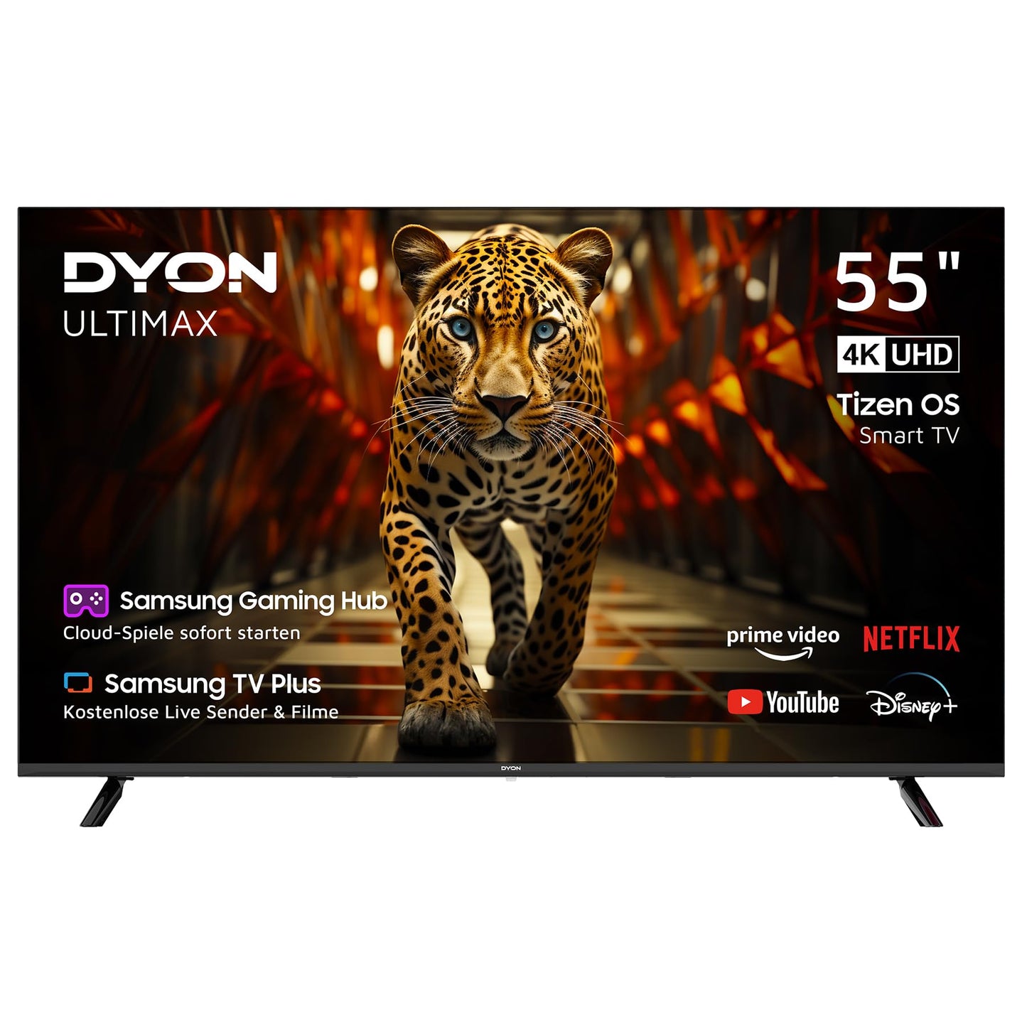 DYON ULTIMAX 43F-TI - 43 Inch (108 cm) Full HD Smart TV with Samsung Tizen OS, Triple Tuner (DVB-C/-S2/-T2), Samsung Smart & Gaming Hub, Prime Video, Netflix, Disney+ [2025]