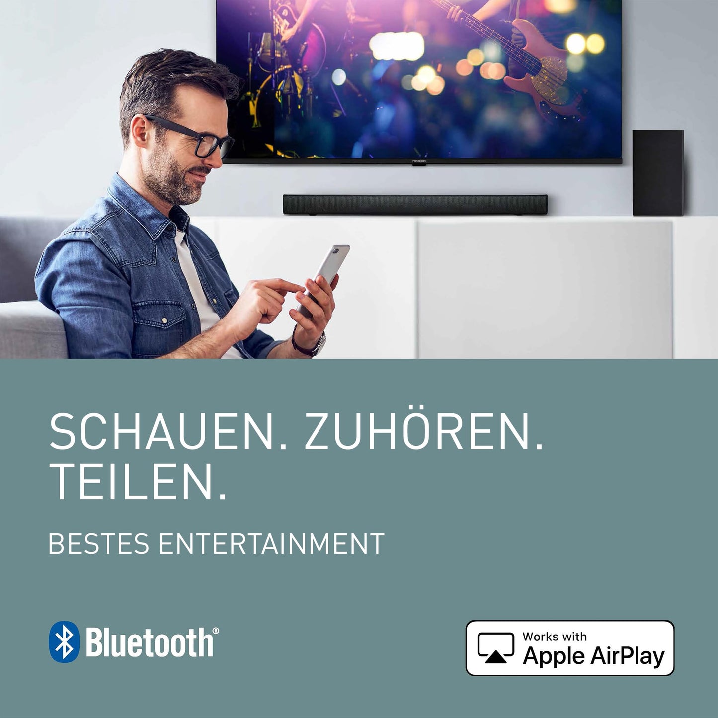 Panasonic Premium TV-50W80AEZ, W80 Series 50 Inches, 4K Ultra HD QLED Smart TV, 2024, Fire TV, Dolby Vision & Atmos, Game Mode Plus, Alexa Voice Control, Airplay, Black