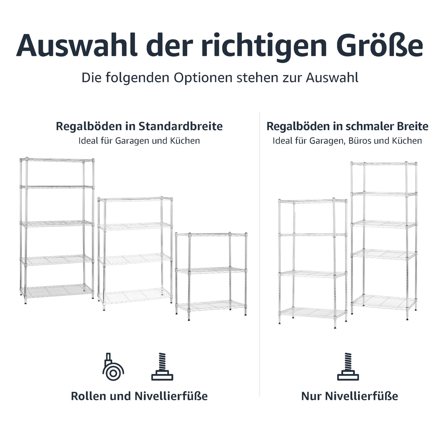 Amazon Basics Storage Shelf with Shelves, up to 160 kg, per Shelf