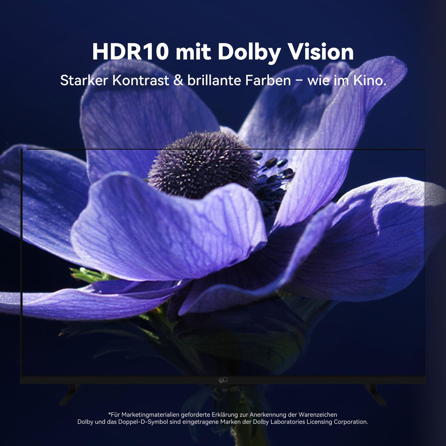 FPD 43 Inch Smart TV 4K UHD LED Flat Screen with Google TV - Google Cast, Bluetooth, HDMI, Live Stream, HDR 10, Dolby Vision, Ultra Thin - Canvas Series, CG43-C1, 2025