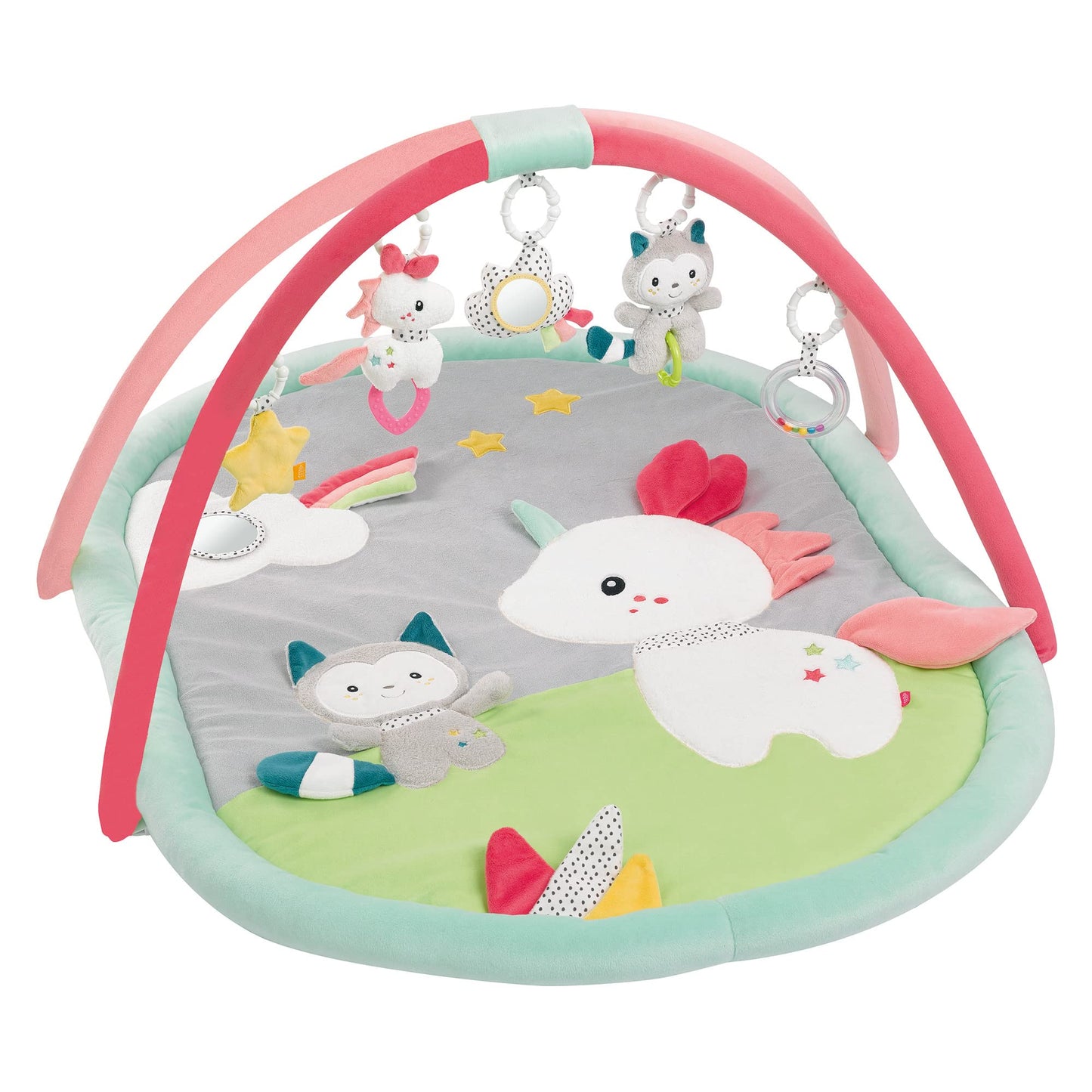 Fehn 3D Baby Play Gym with Beetle Motif Rainbow rainbow
