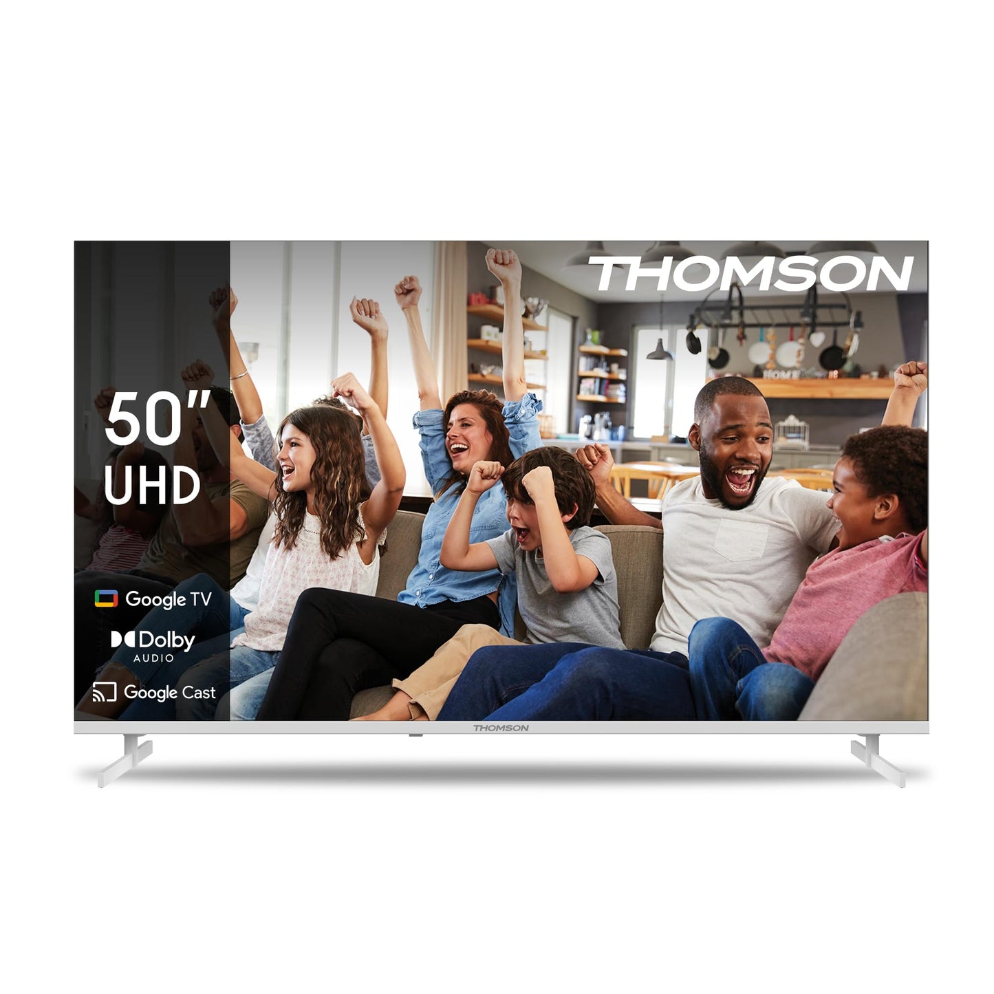 THOMSON 55QG6C14 QLED Plus Google Smart TV, Wi-Fi, Dolby Audio, Built-in Front Speaker, Bluetooth 5.1, Triple Tuner (Cable/Satellite/Antenna), HDMI, CI+, A+ Panel