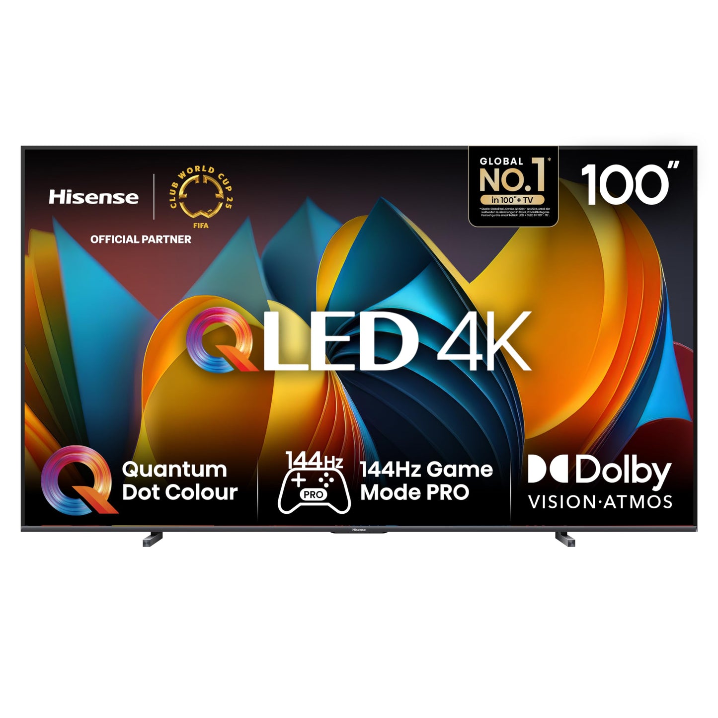 Hisense 43E7Q 43 Inch 4K UHD QLED, Smart TV, Game Mode Plus, Filmaker Mode, Dolby Vision Atmos, HDR10, HLG, HDR Immersive, AI 4K Upscaler, Dolby MS12, DTS X, Voice Control [2025]