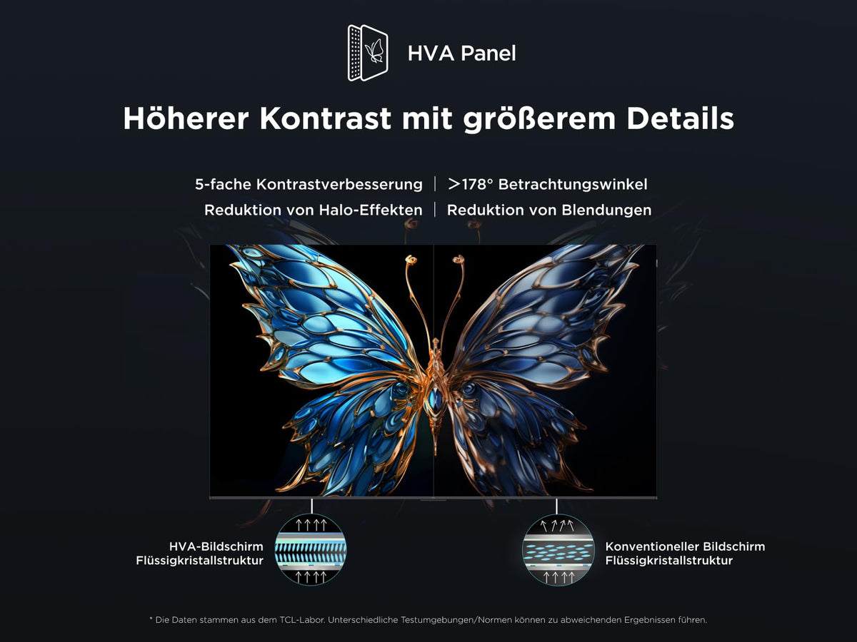 TCL 43T69C 43 Zoll QLED, Direct LED TV, 4K HDR TV, Smart Google TV (Dolby Vision & Atmos, Game Master, Motion Clarity, Kompatibel mit Google Assistant & Alexa)